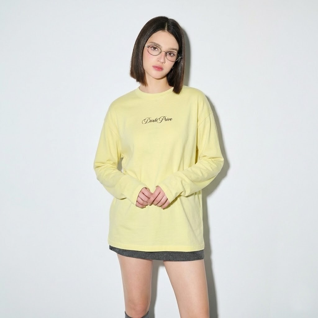 DVRK PRIVÉ GARDENIA UNION LONGSLEEVES TEE - YELLOW