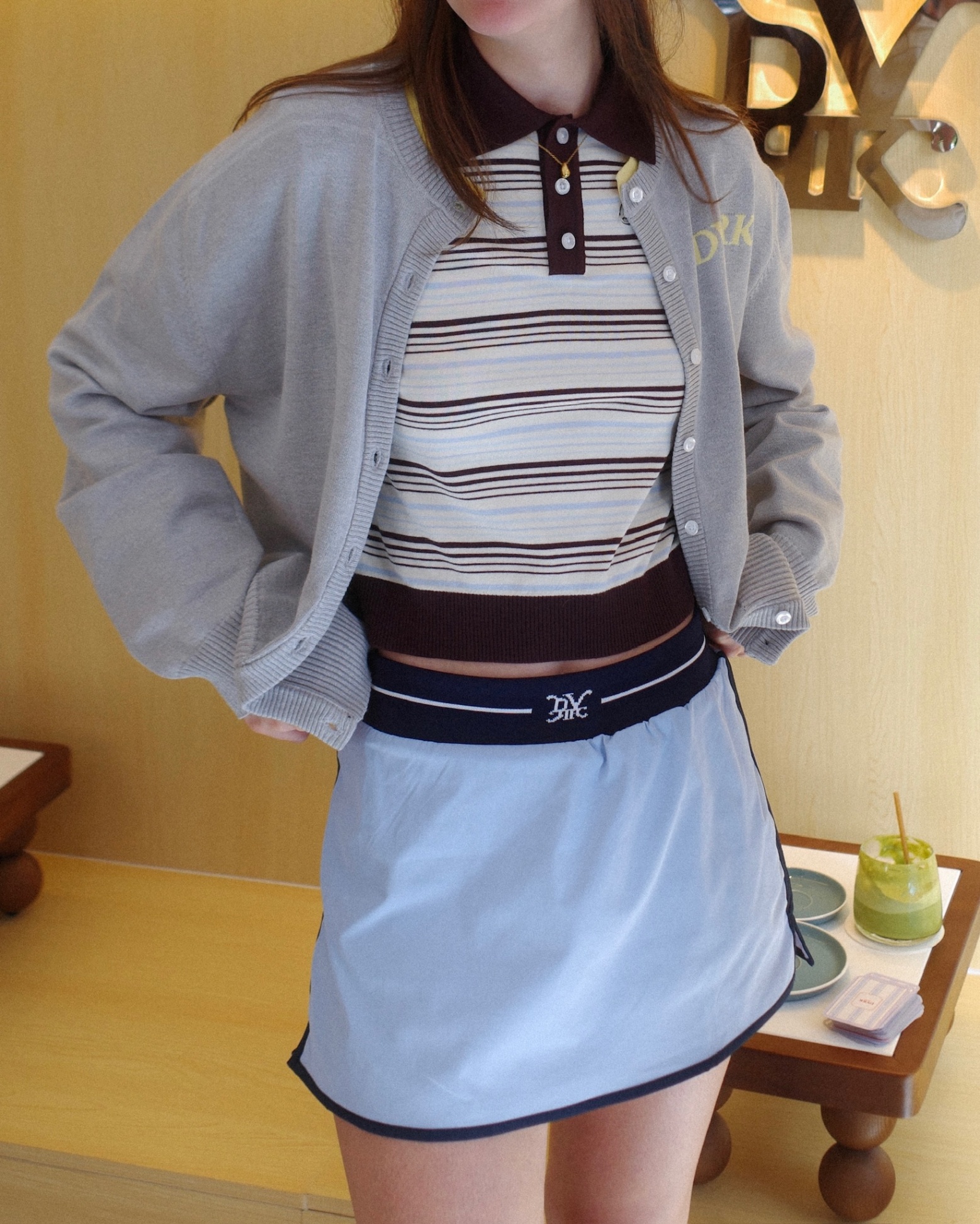 DVRK PRIVÉ MINISKIRT - LIGHT BLUE