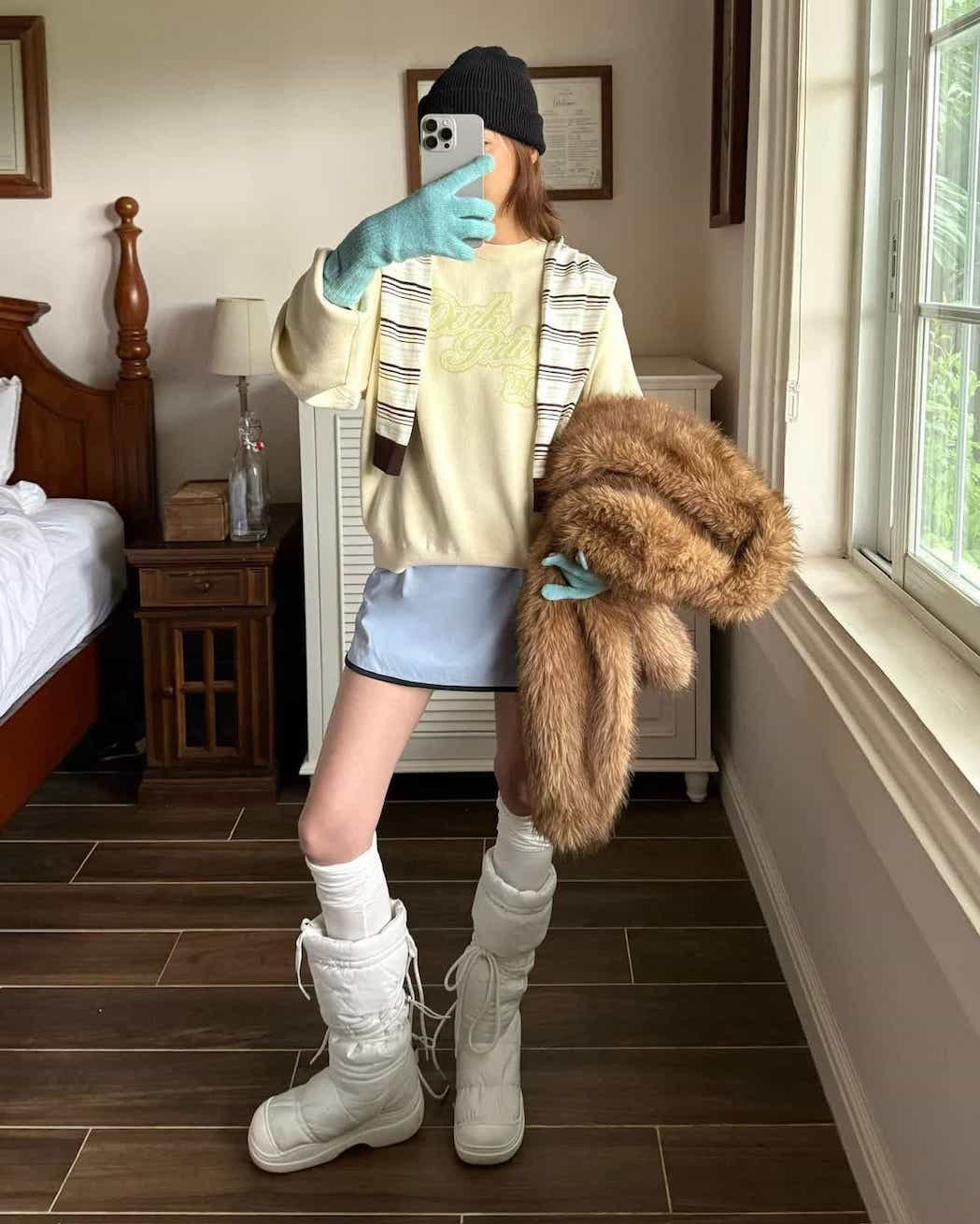 DVRK PRIVÉ LOGO KNIT SWEATER- MINT