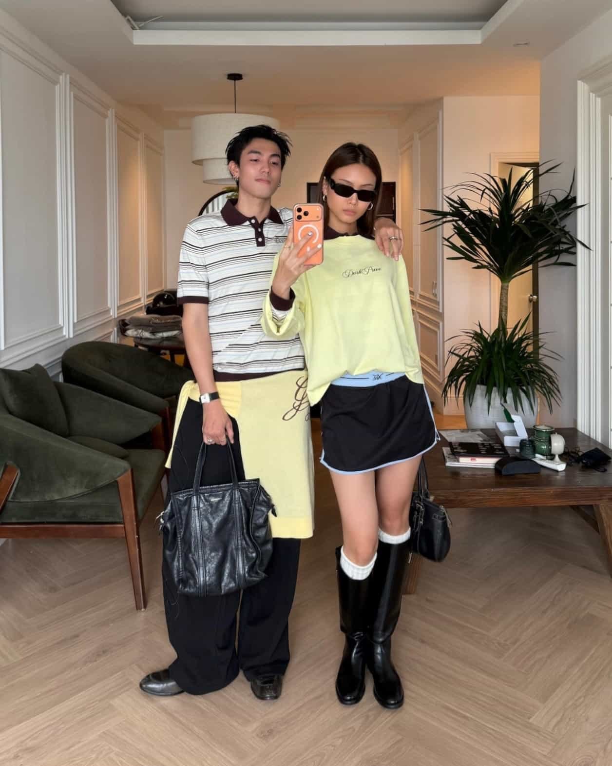 DVRK PRIVÉ STRIPE KNIT REGULAR POLO - BLUE