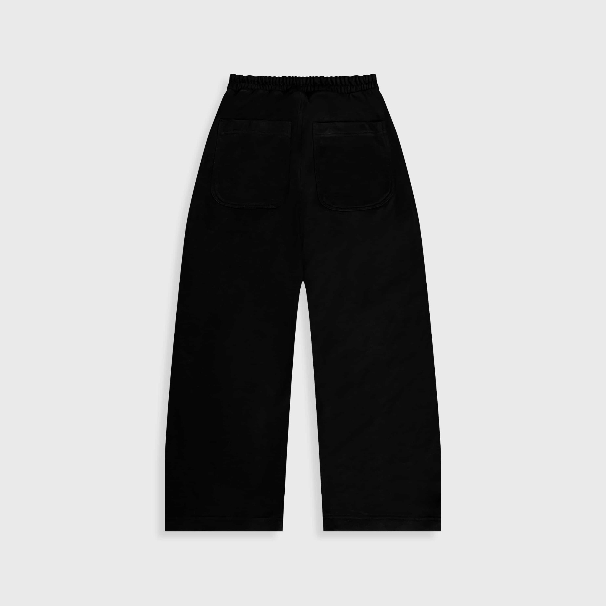 DVRK PRIVÉ SWEATPANTS WIDE LEG COTTON LE MATIN SS26 - BLACK 2