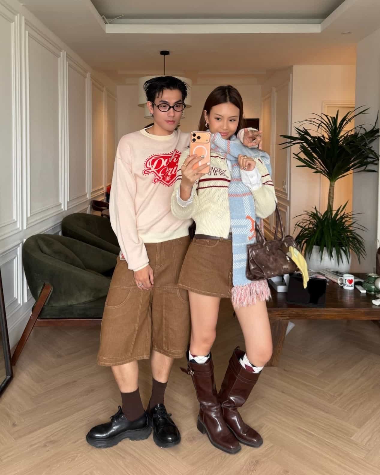 DVRK PRIVÉ DENIM JORT - BROWN 4
