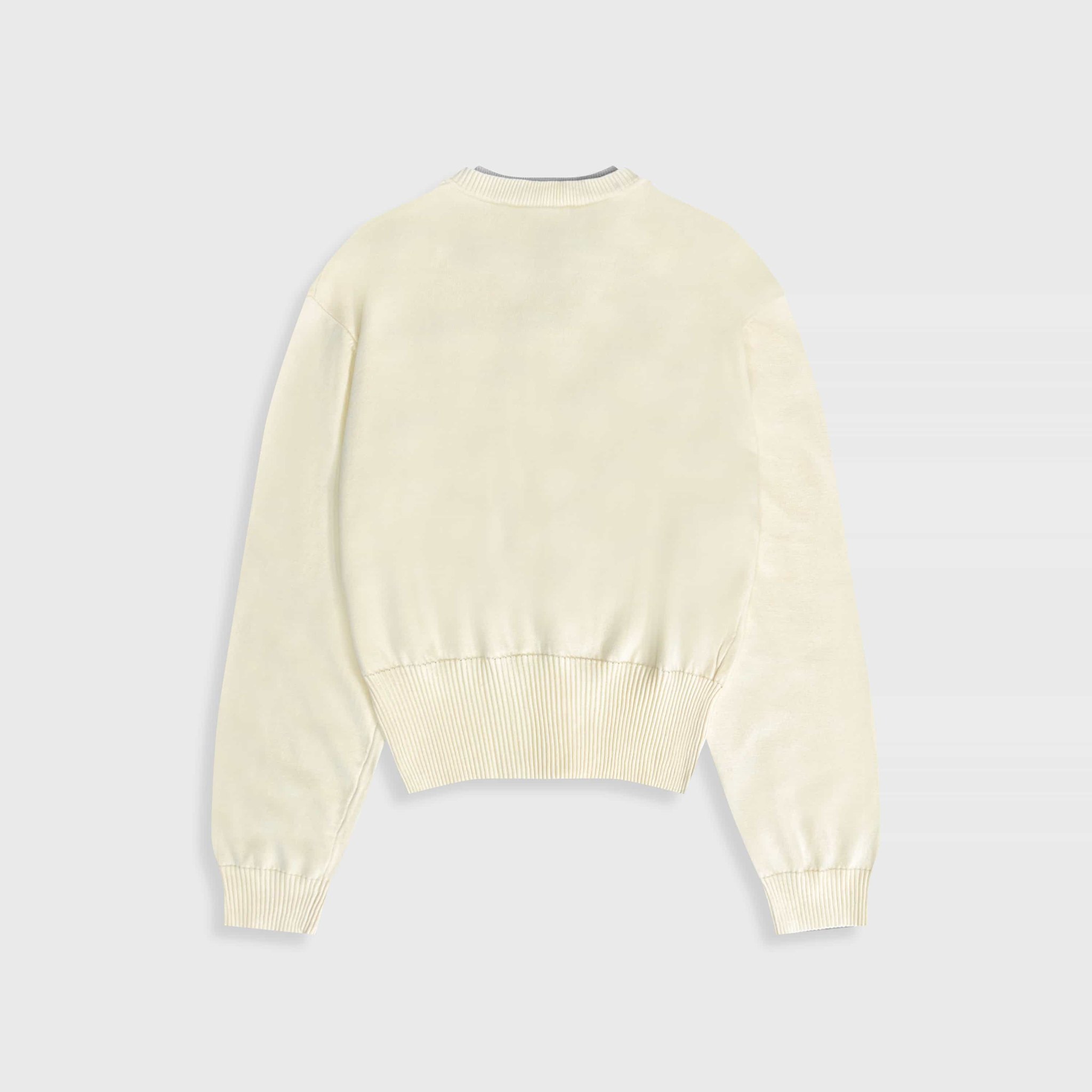 DVRK PRIVÉ LAYER KNIT CROP CARDIGAN - CREAM 2