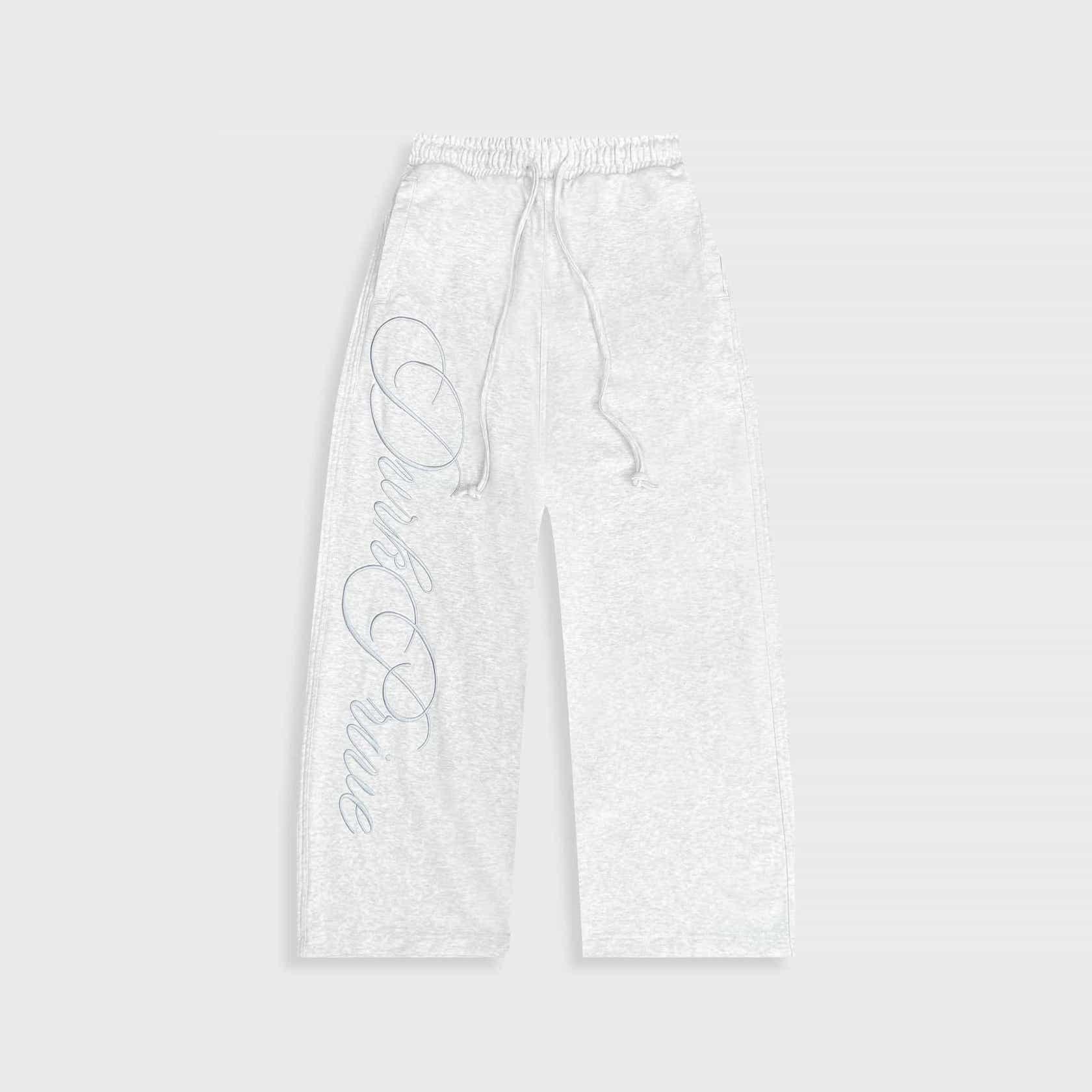 DVRK PRIVÉ SWEATPANTS WIDE LEG COTTON LE MATIN SS26 - GREY