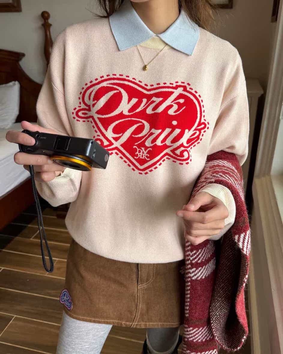 DVRK PRIVÉ LOVER KNIT SWEATER - PINK 5