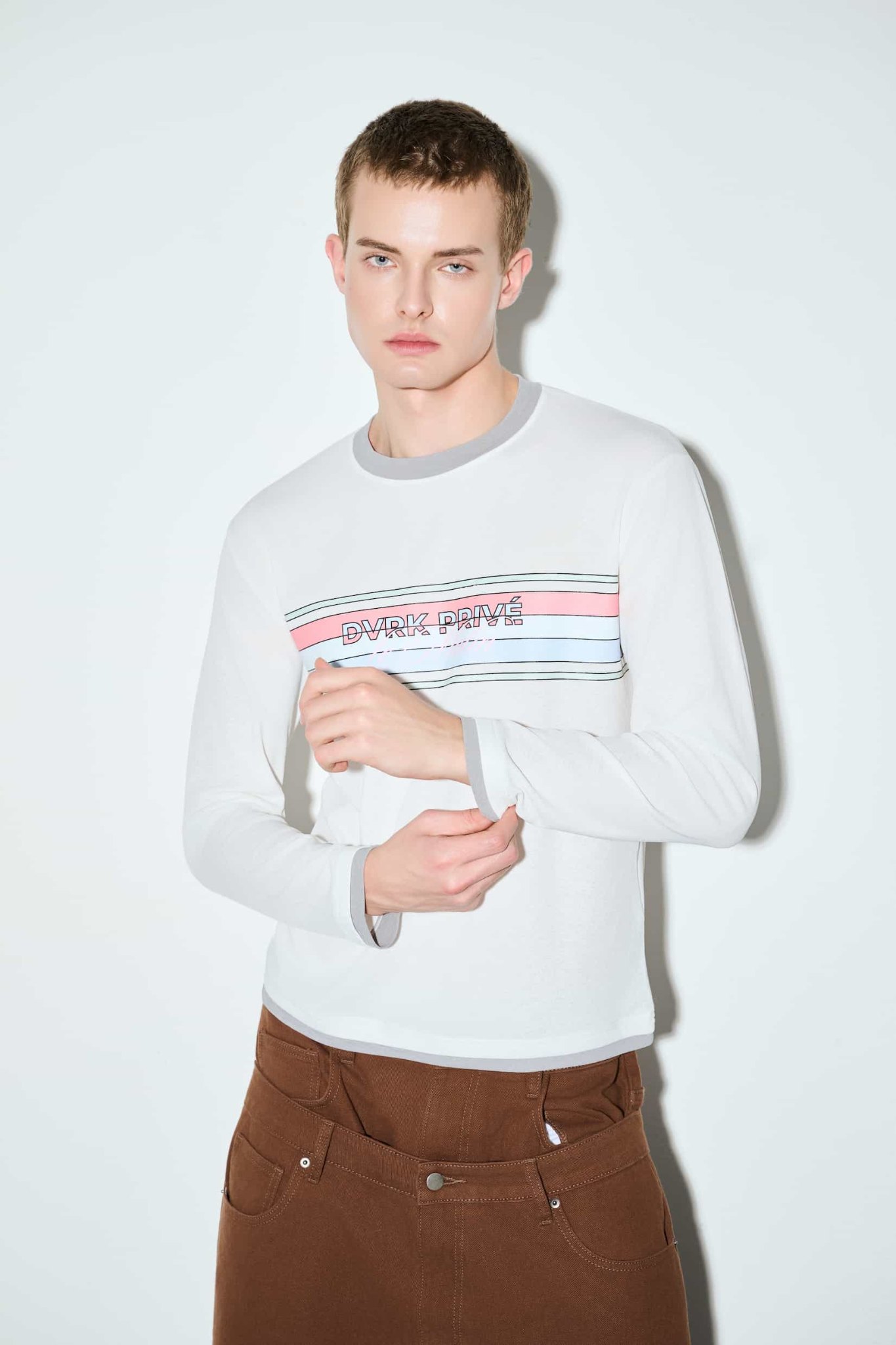 DVRK PRIVÉ MULTISTRIPE LONGSLEEVES TEE - WHITE 6