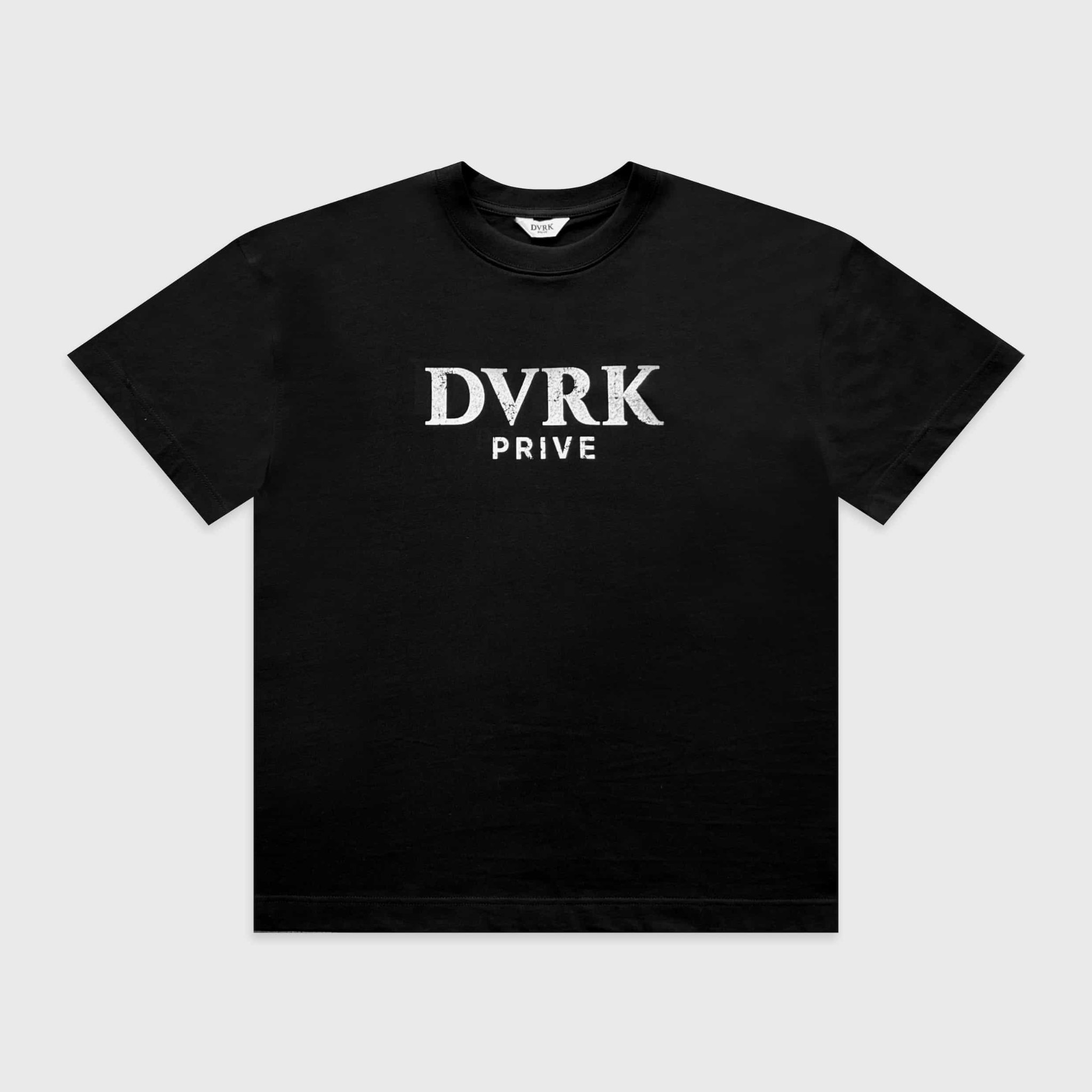 DVRK PRIVÉ RETRO LOGO TEE - BLACK