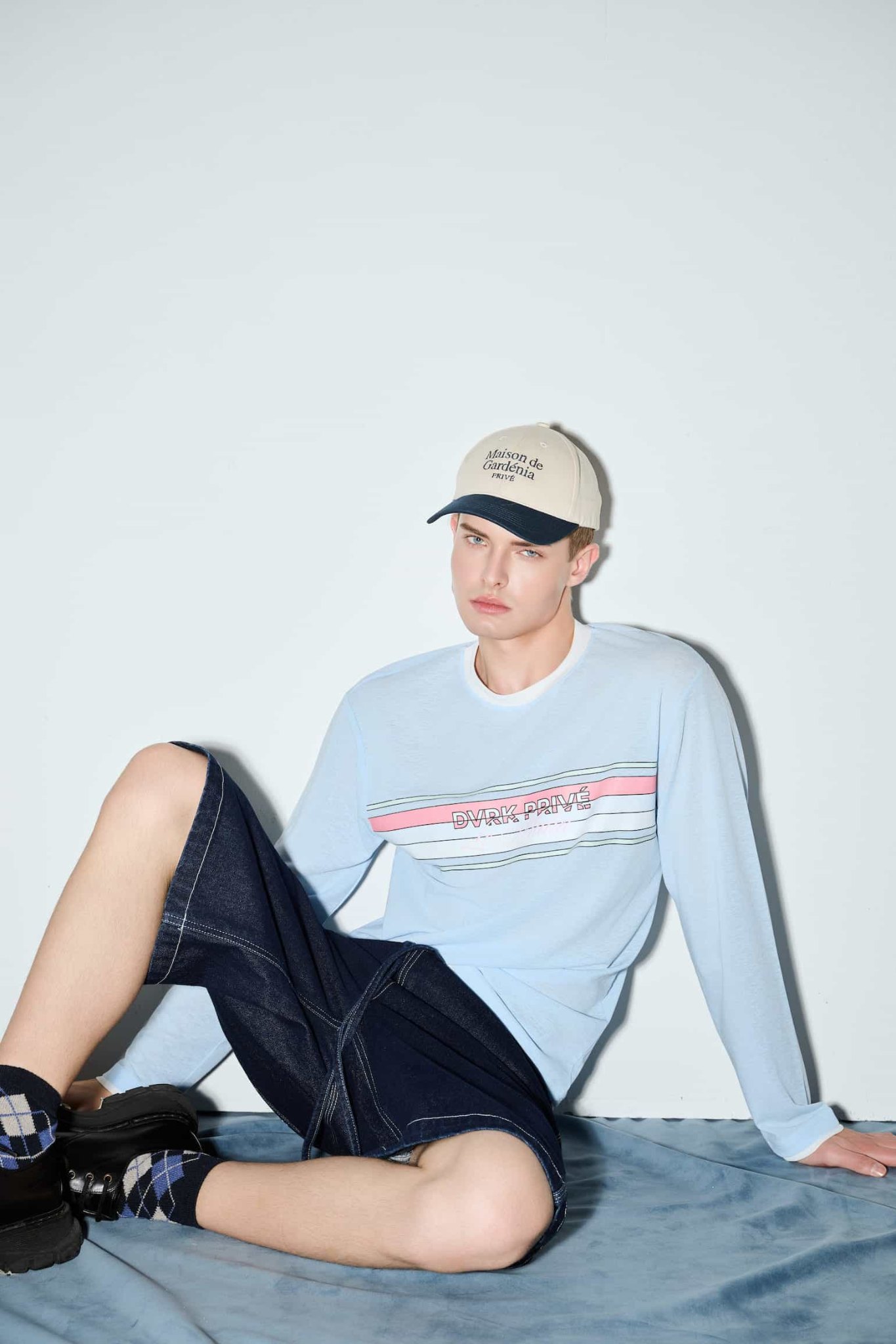 DVRK PRIVÉ MULTISTRIPE LONGSLEEVES TEE - LIGHT BLUE 8