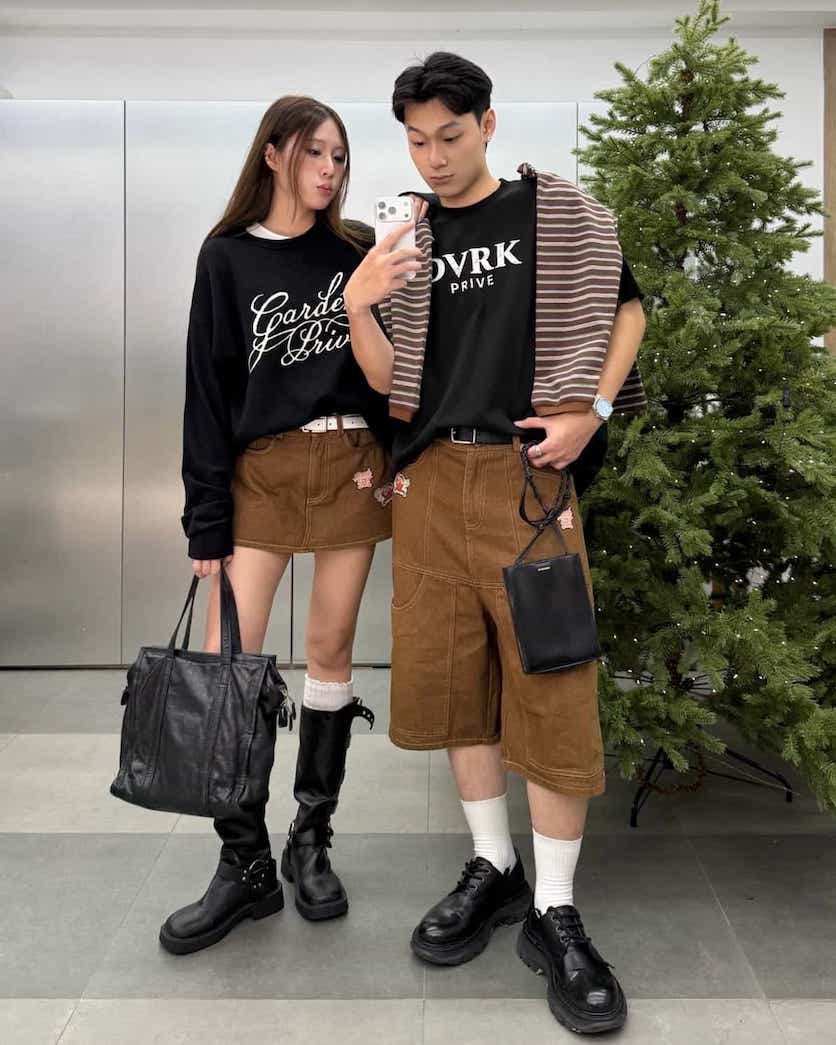 DVRK PRIVÉ DENIM JORT - BROWN