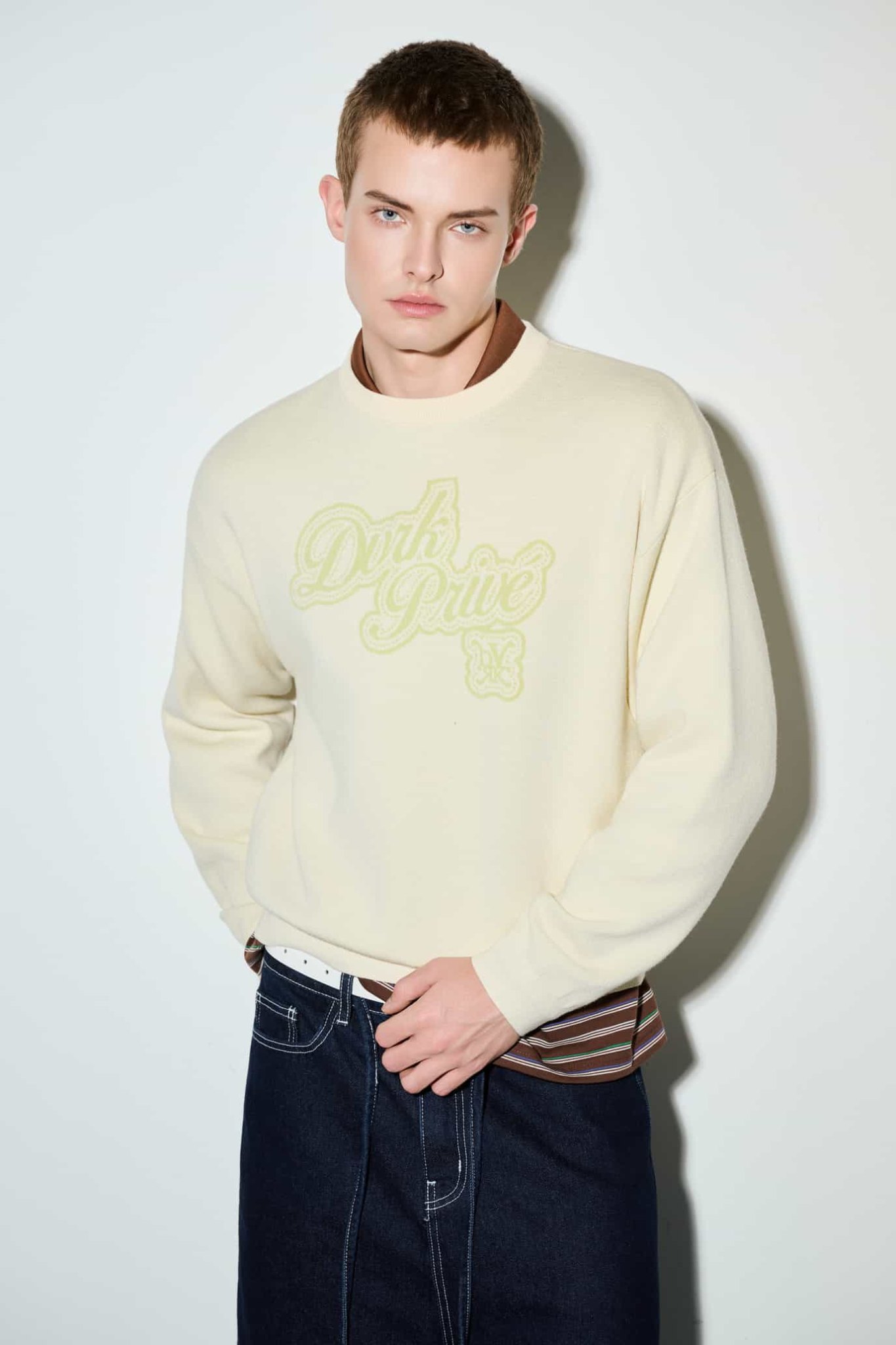 DVRK PRIVÉ LOGO KNIT SWEATER- MINT