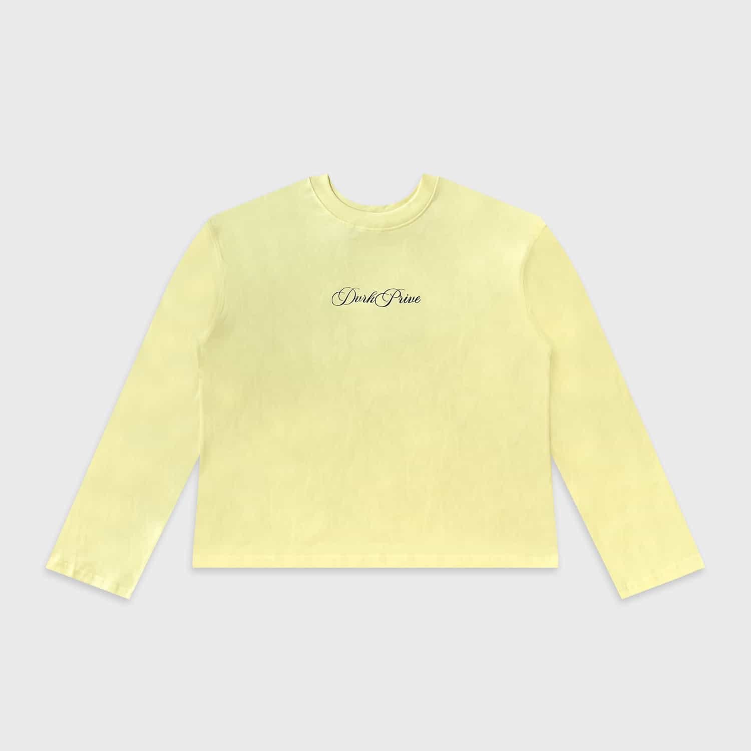 DVRK PRIVÉ GARDENIA UNION LONGSLEEVES TEE - YELLOW