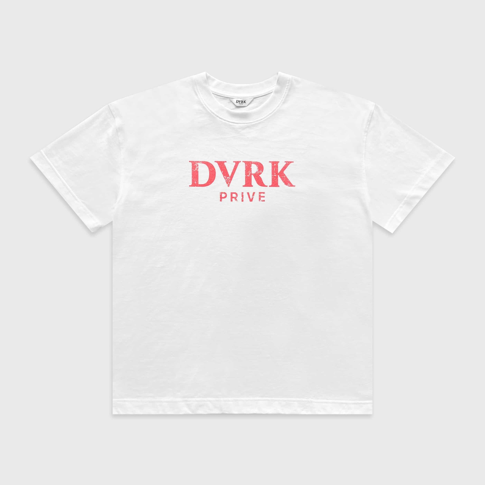 DVRK PRIVÉ RETRO LOGO TEE - WHITE