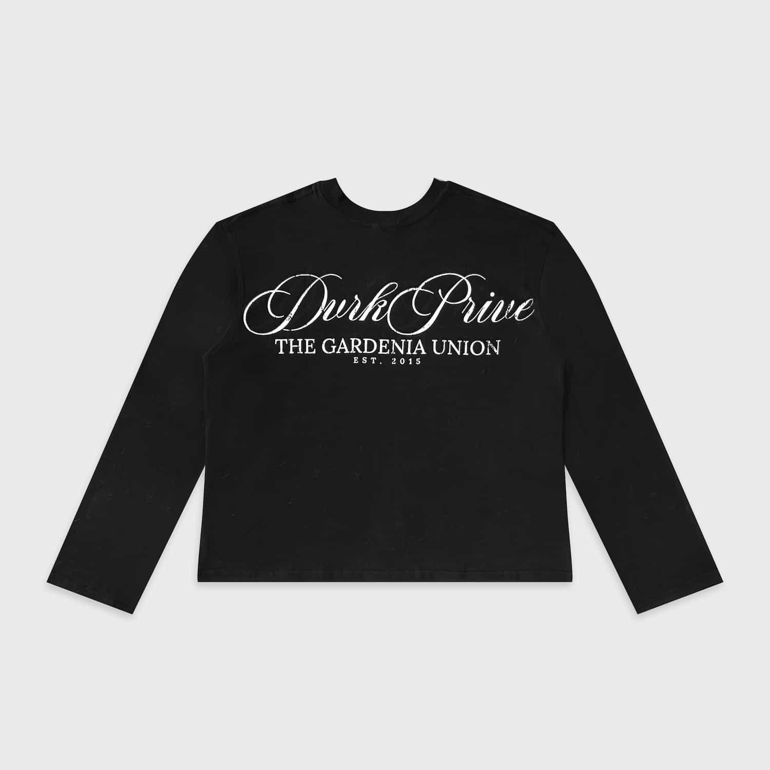 DVRK PRIVÉ GARDENIA UNION LONGSLEEVES TEE - BLACK 2