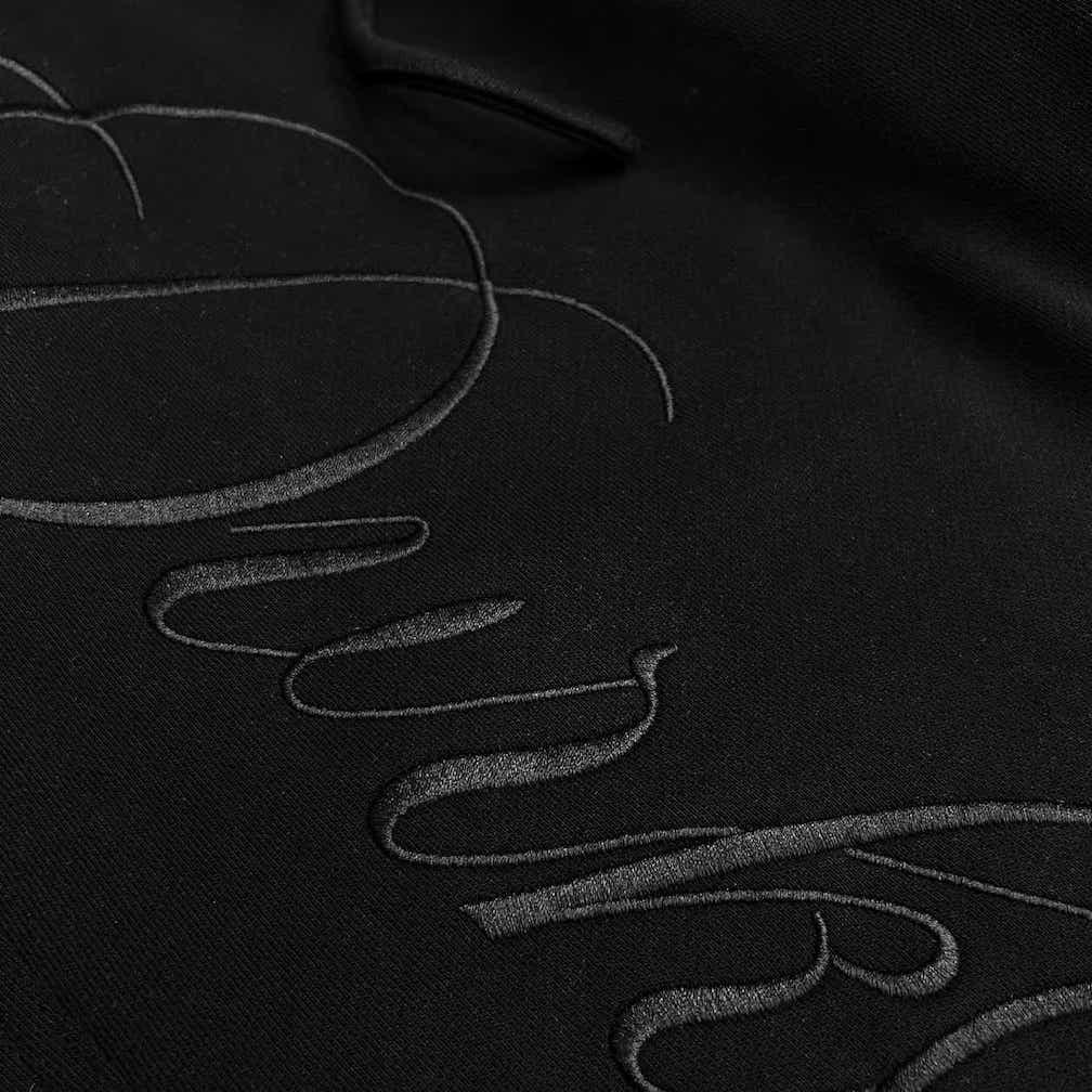 DVRK PRIVÉ SWEATPANTS WIDE LEG COTTON LE MATIN SS26 - BLACK 6