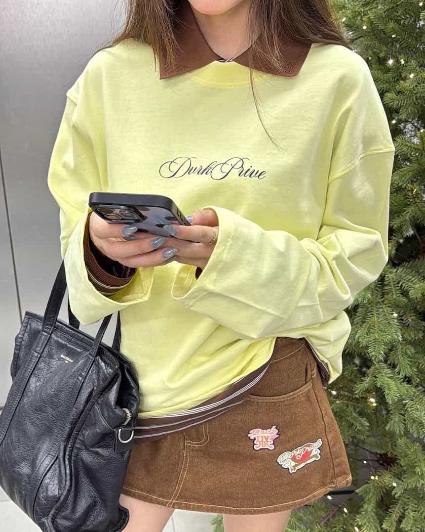 DVRK PRIVÉ GARDENIA UNION LONGSLEEVES TEE - YELLOW 7