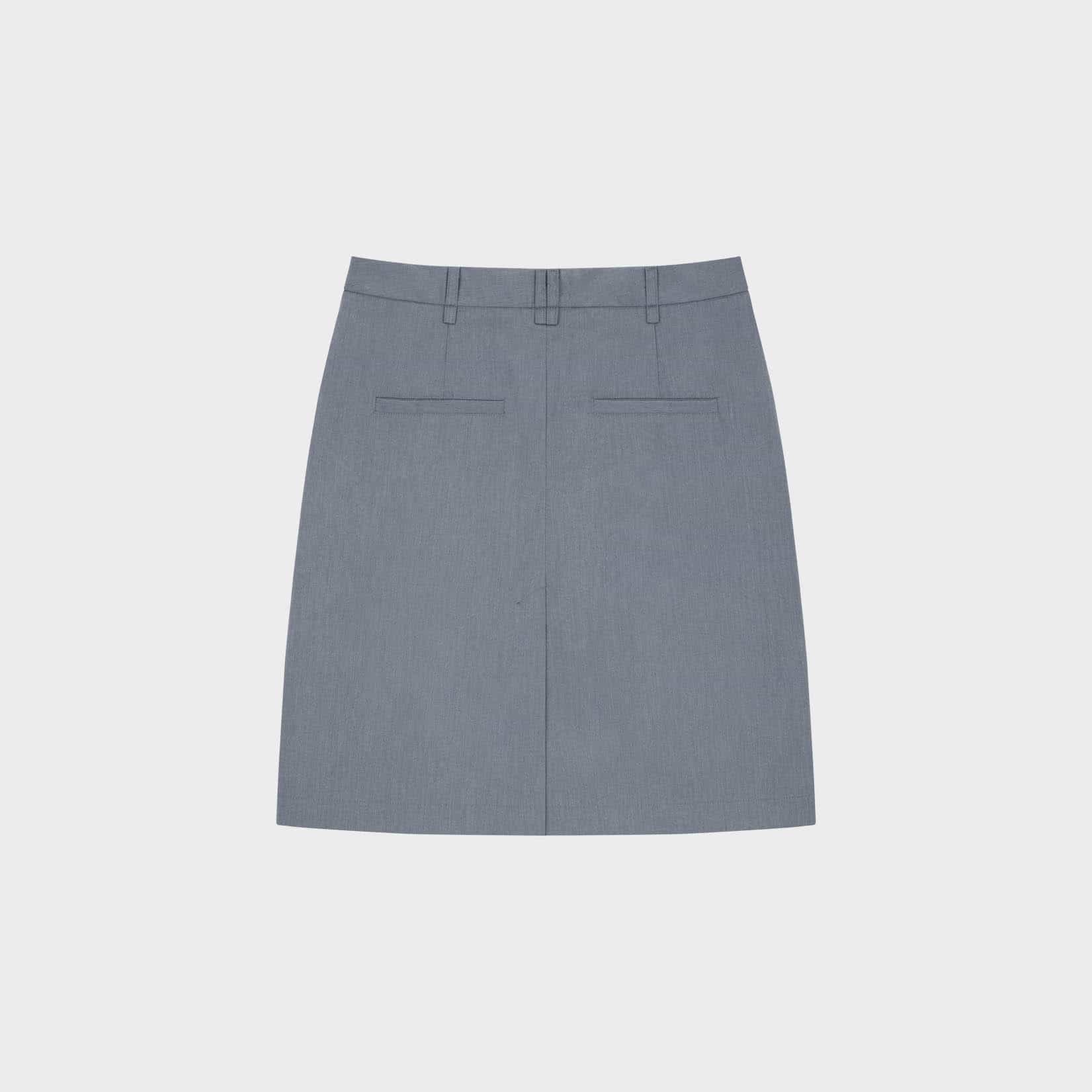 DVRK PRIVÉ MIDI SKIRT - GREY 4