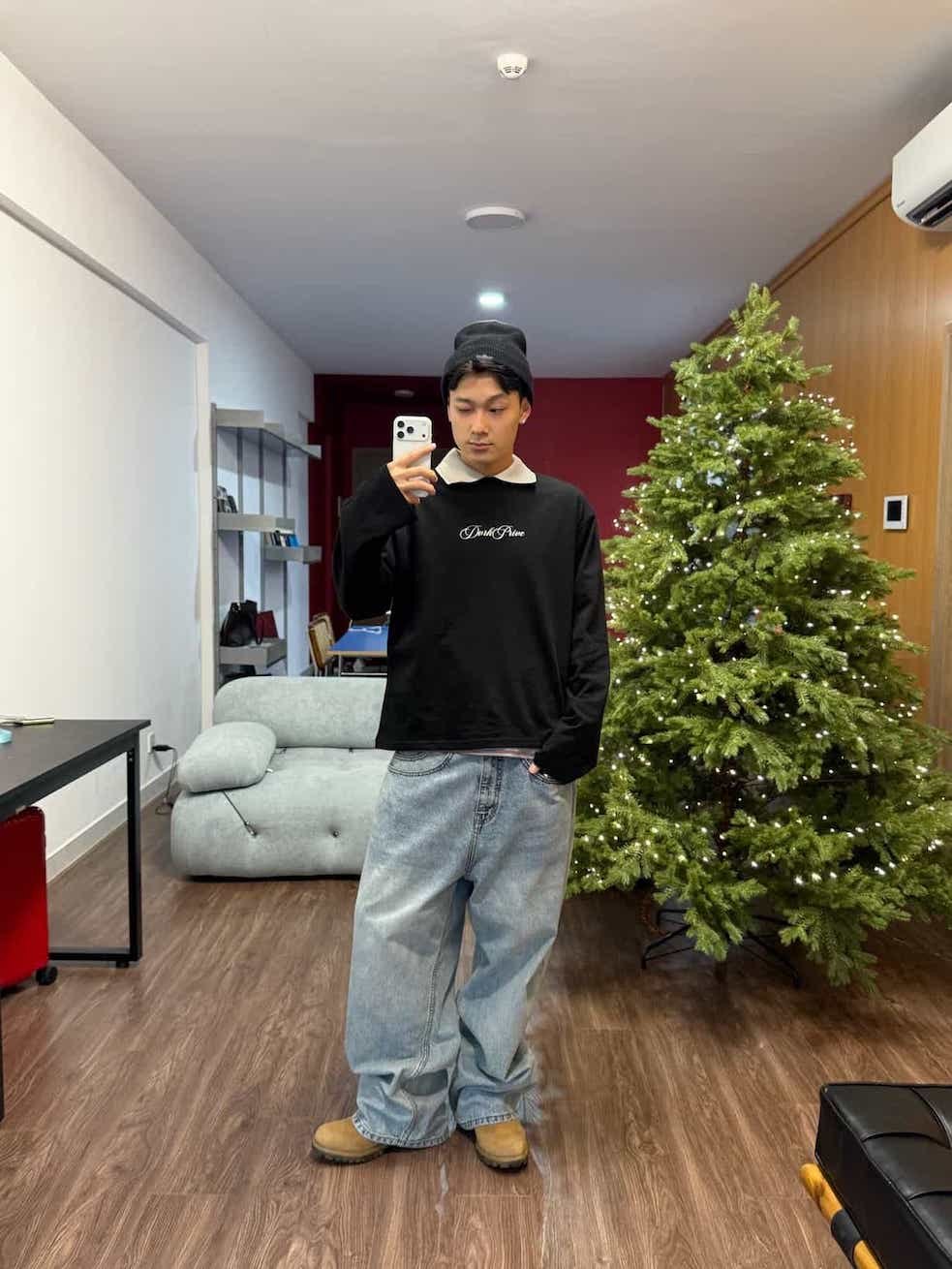 DVRK PRIVÉ GARDENIA UNION LONGSLEEVES TEE - BLACK 8