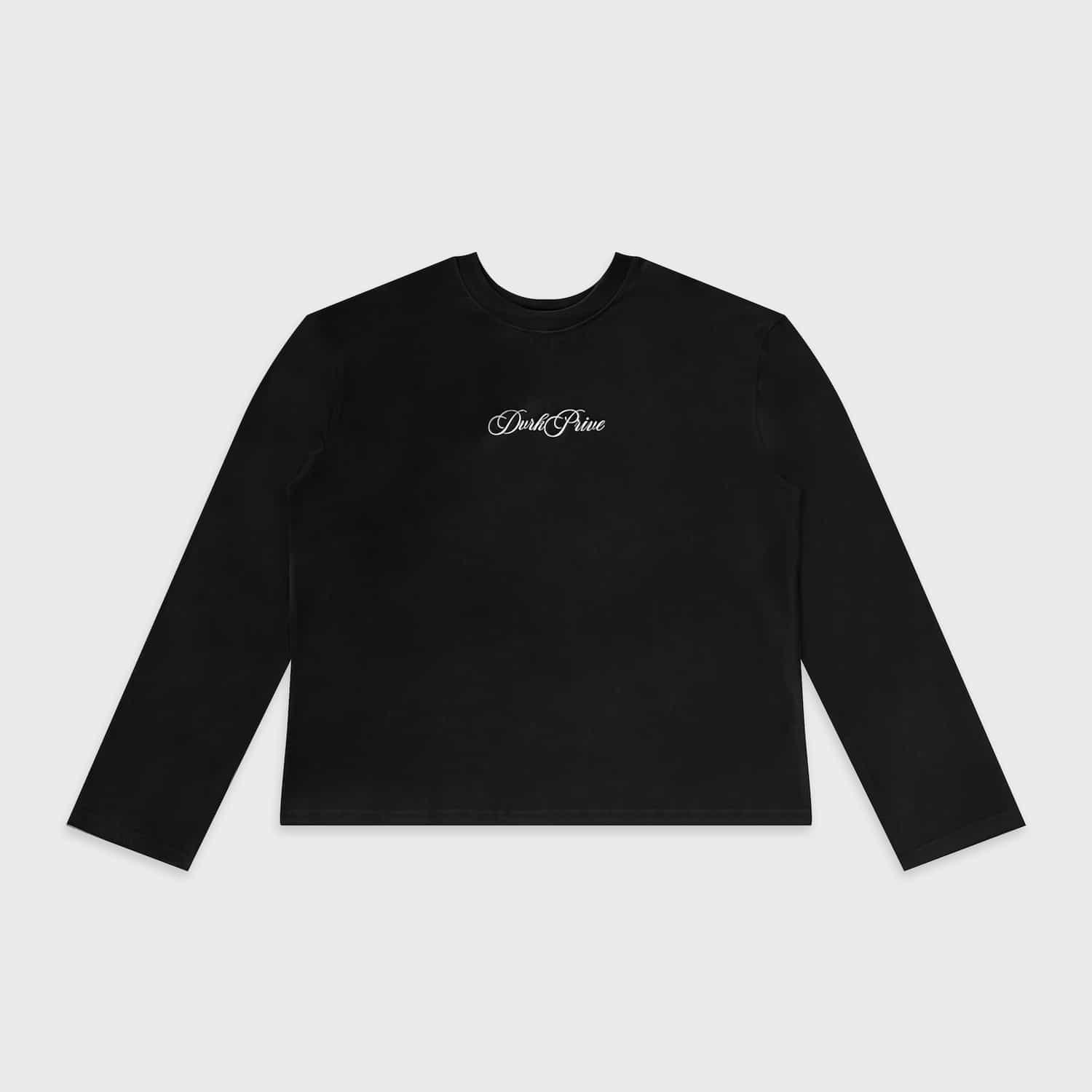 DVRK PRIVÉ GARDENIA UNION LONGSLEEVES TEE - BLACK