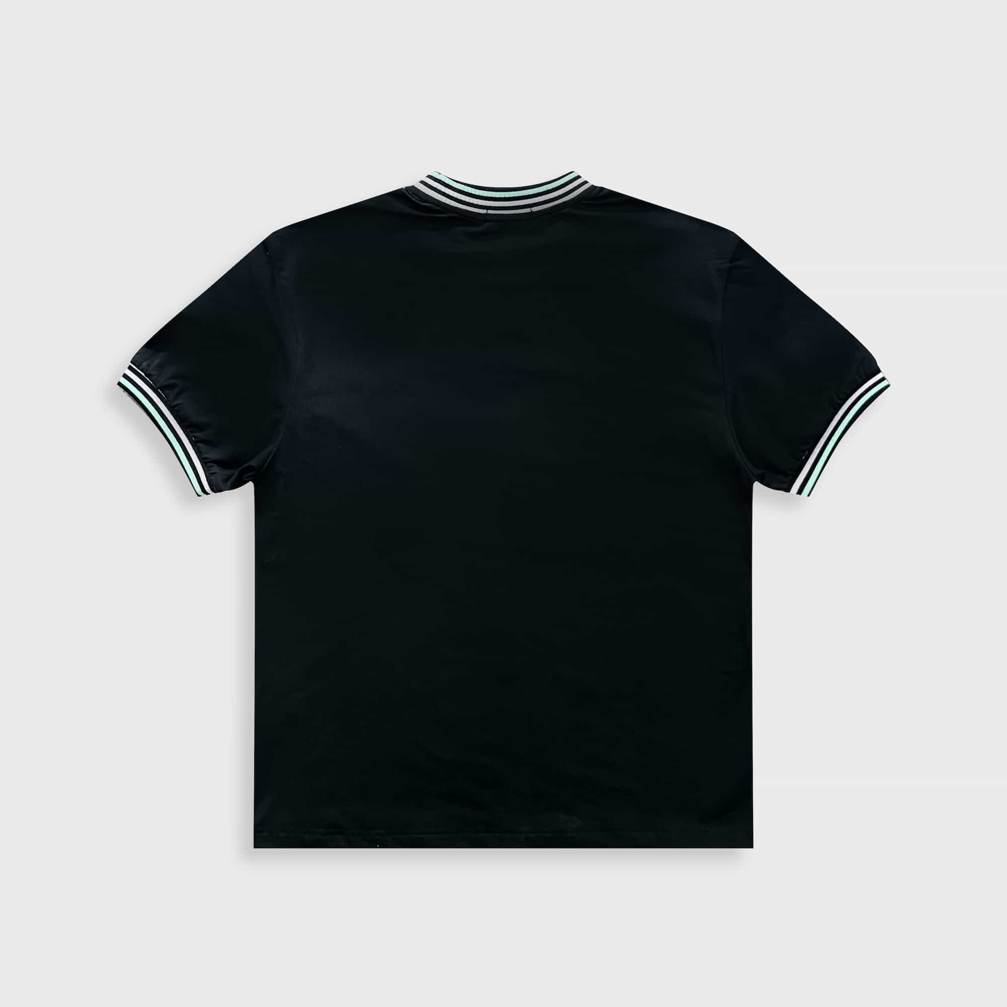 DVRK PRIVÉ STRIPE COLLAR TEE - BLACK 2