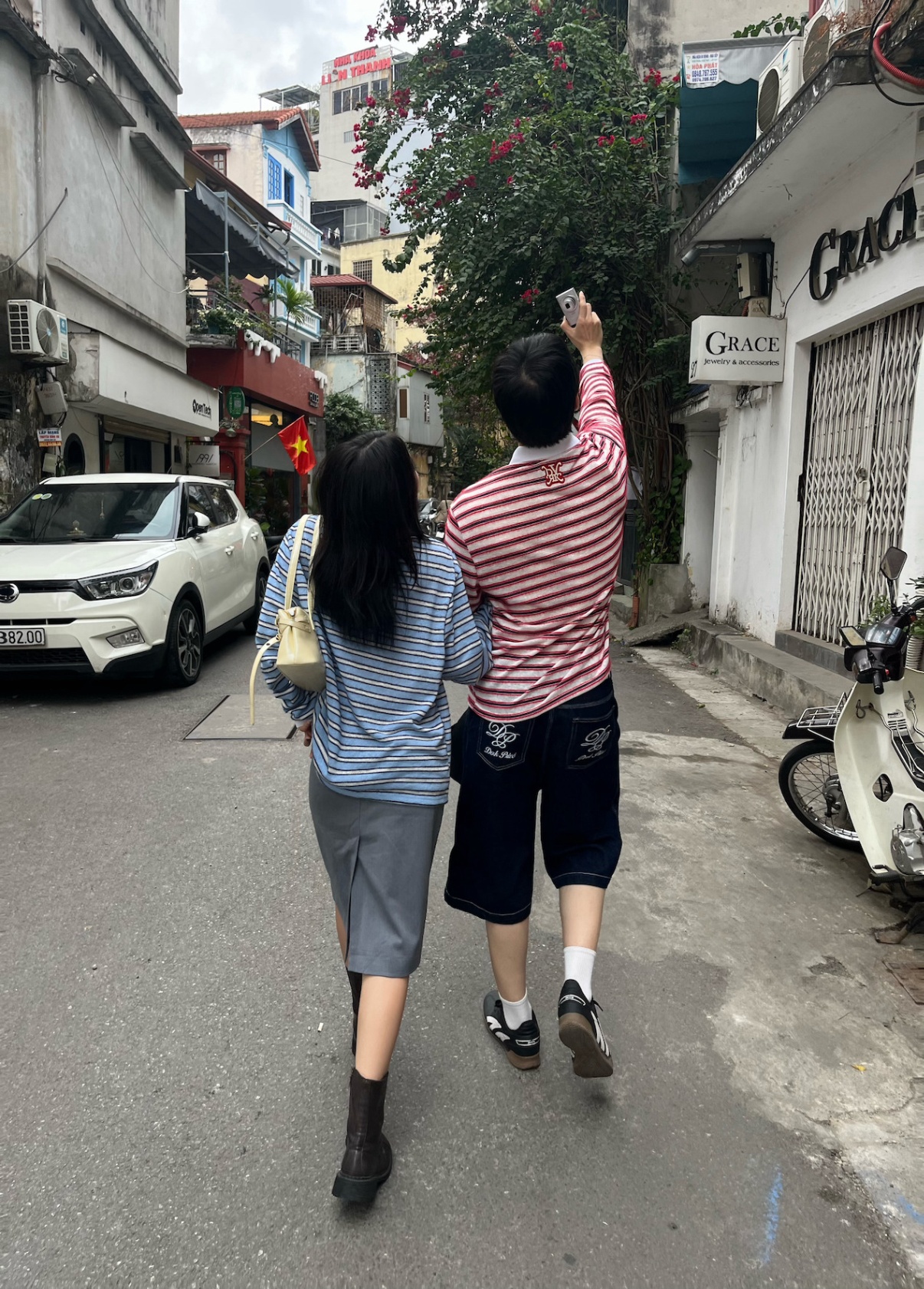 DVRK PRIVÉ FURRY STRIPES KNIT LONGSLEEVE POLO - BLUE 9