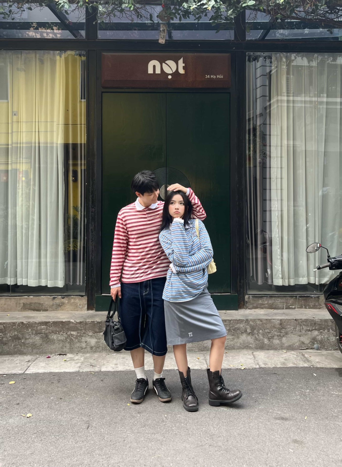 DVRK PRIVÉ FURRY STRIPES KNIT LONGSLEEVE POLO - BLUE 10