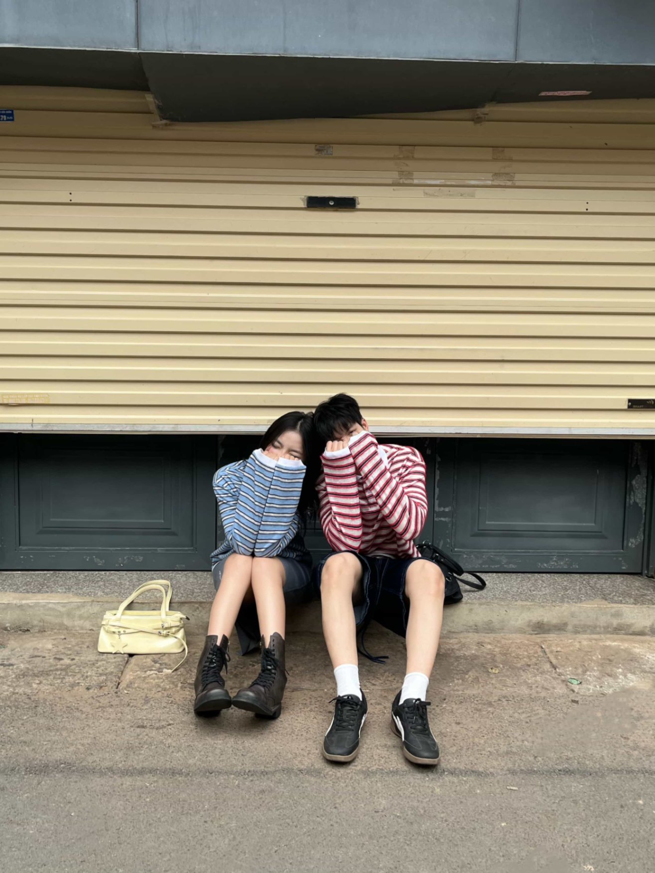 DVRK PRIVÉ FURRY STRIPES KNIT LONGSLEEVE POLO - BLUE 8