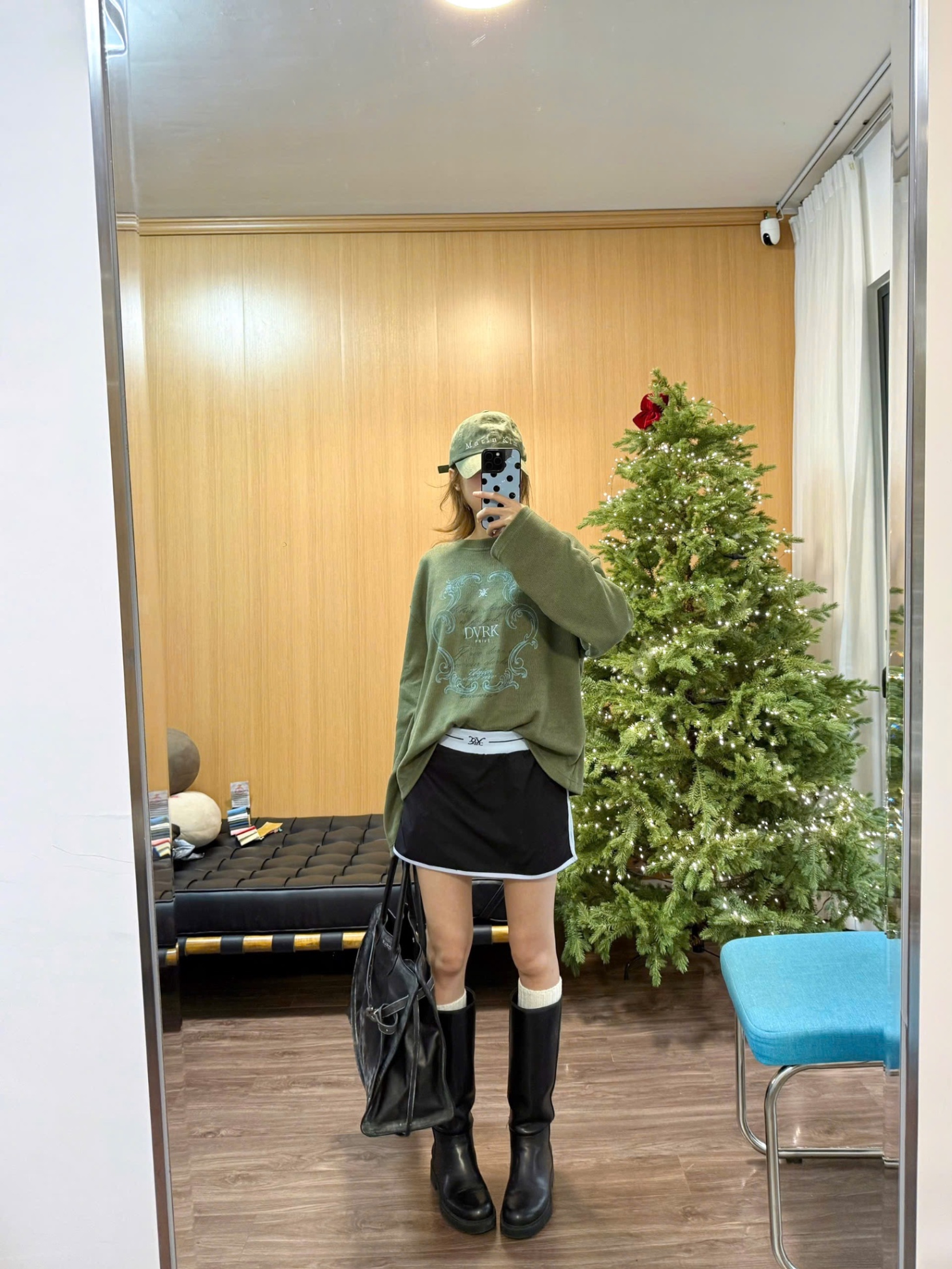 DVRK PRIVÉ ORNATE FRAME KNIT LONGSLEEVE - GREEN