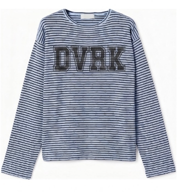 CAMPUS STRIPE LONGSLEEVES - BLUE - M 1