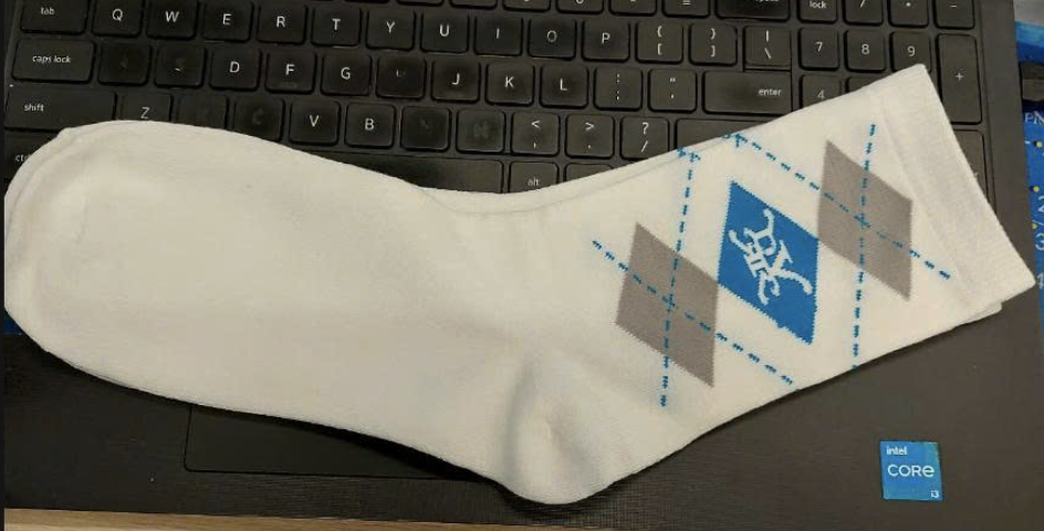 DVRK PRIVÉ ARGYLE SOCKS - WHITE 1