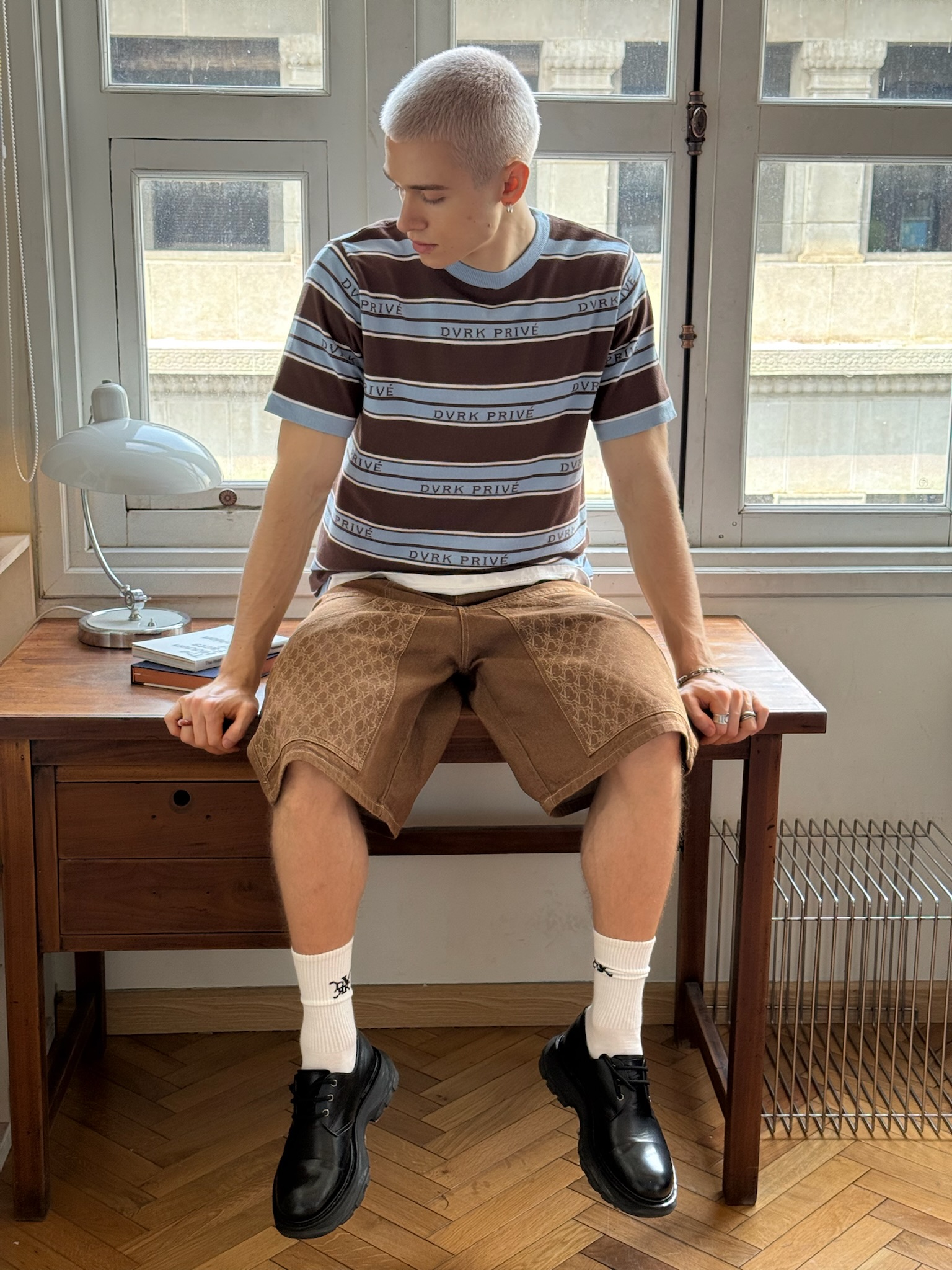 DVRK PRIVÉ DENIM JORT - BROWN 4