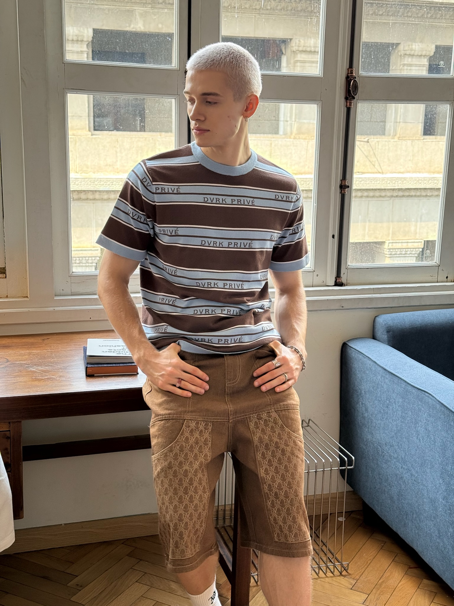 DVRK PRIVÉ DENIM JORT - BROWN