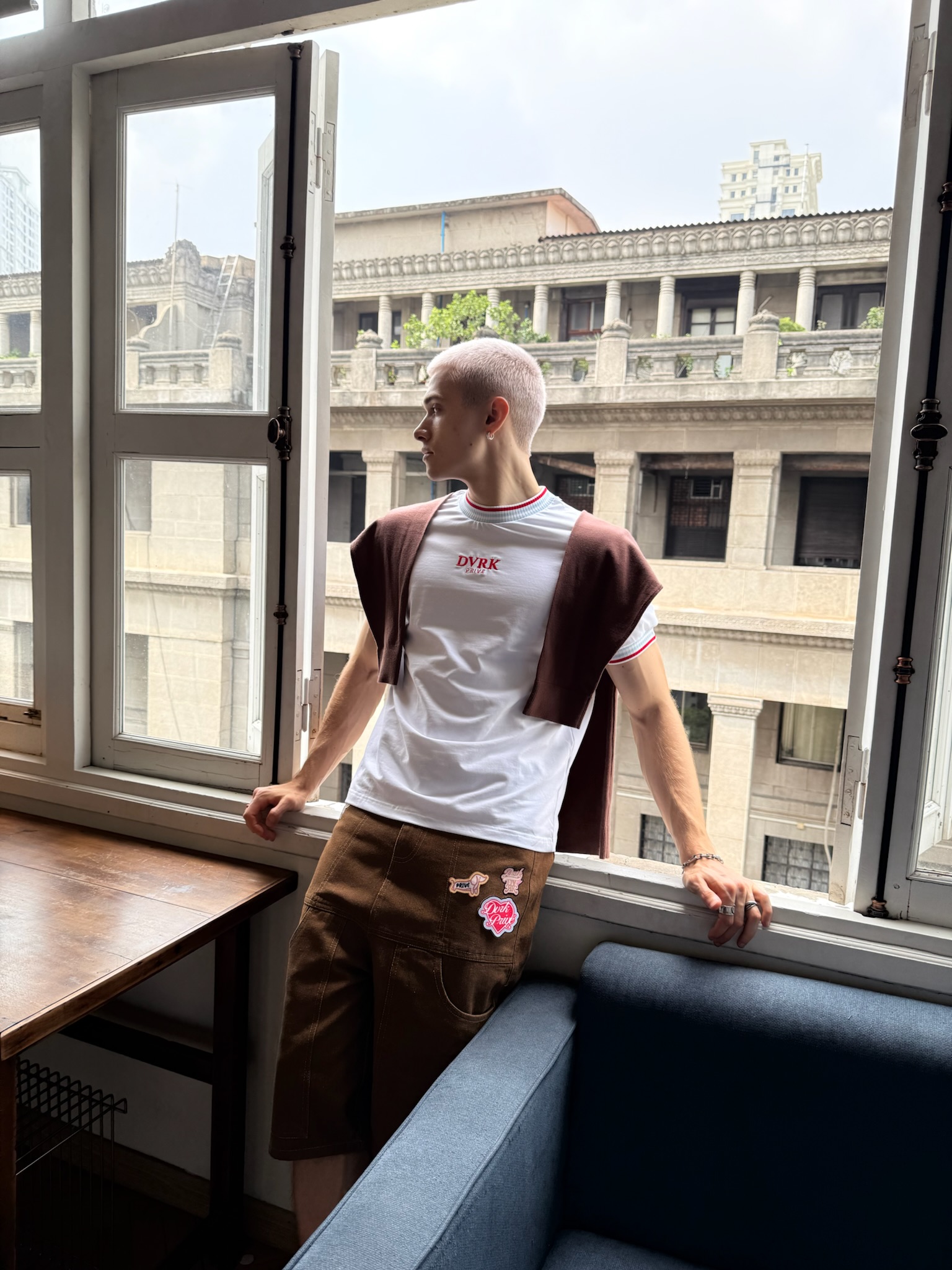 DVRK PRIVÉ DENIM JORT PATCH - BROWN 4