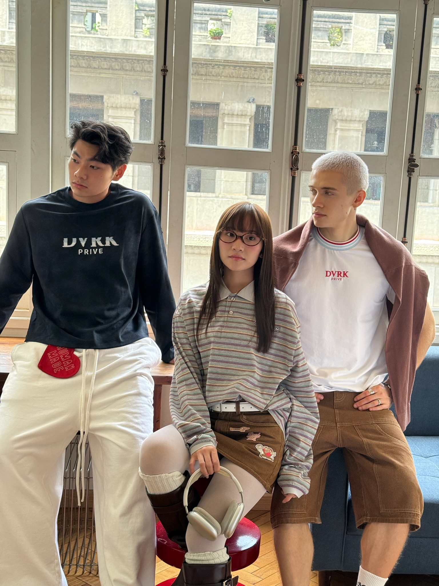 DVRK PRIVÉ DENIM JORT PATCH - BROWN 5