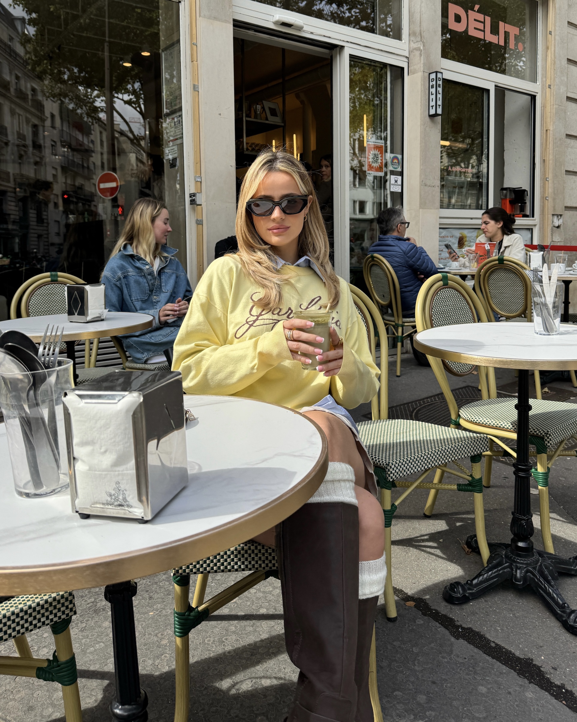 DVRK PRIVÉ GARDENIA LOGO SWEATER - YELLOW 8