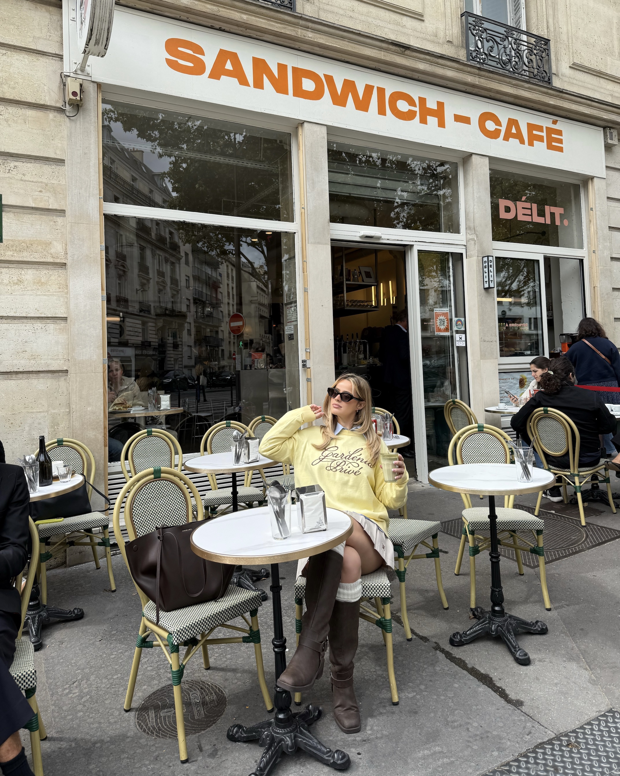 DVRK PRIVÉ GARDENIA LOGO SWEATER - YELLOW 12