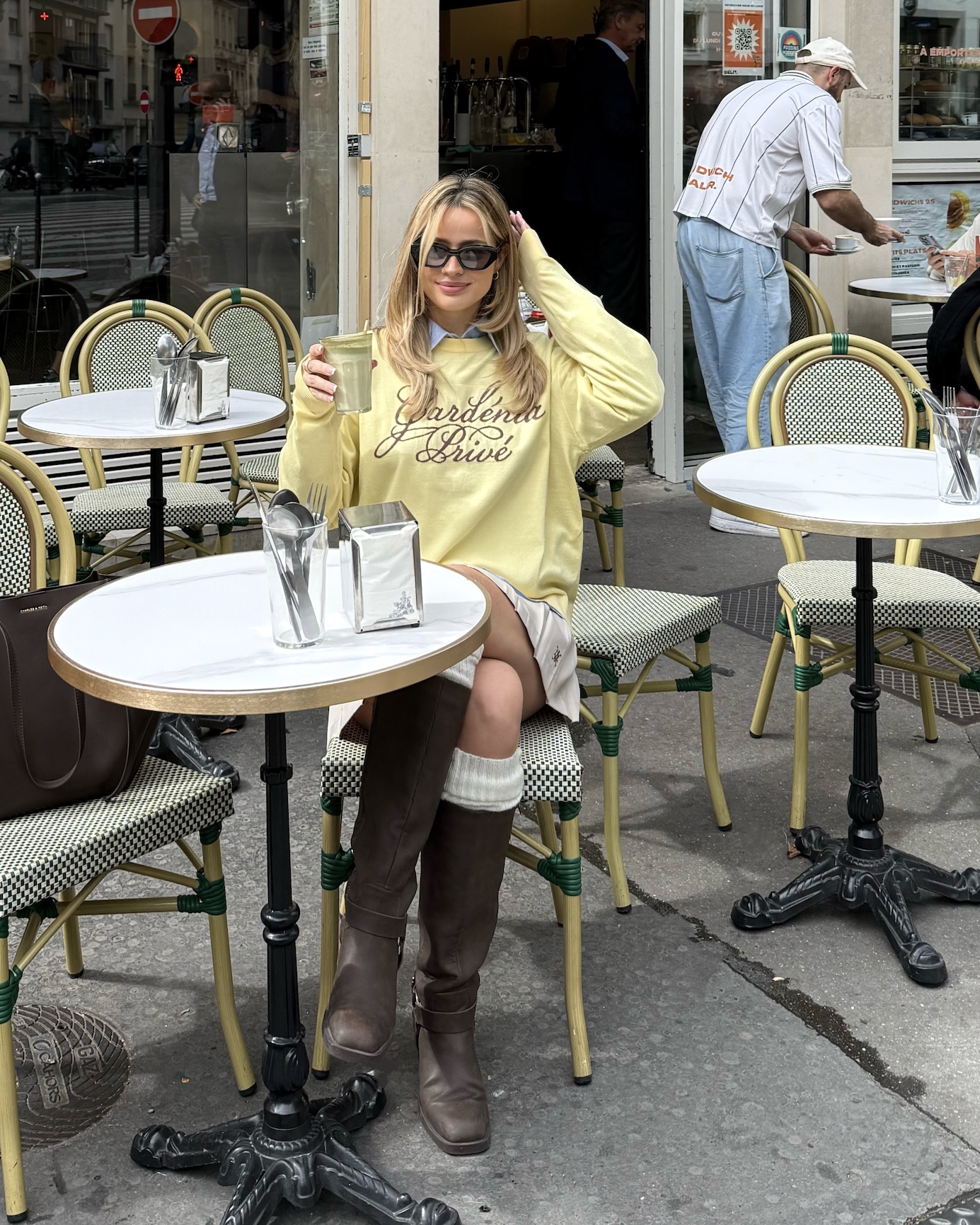 DVRK PRIVÉ GARDENIA LOGO SWEATER - YELLOW 11