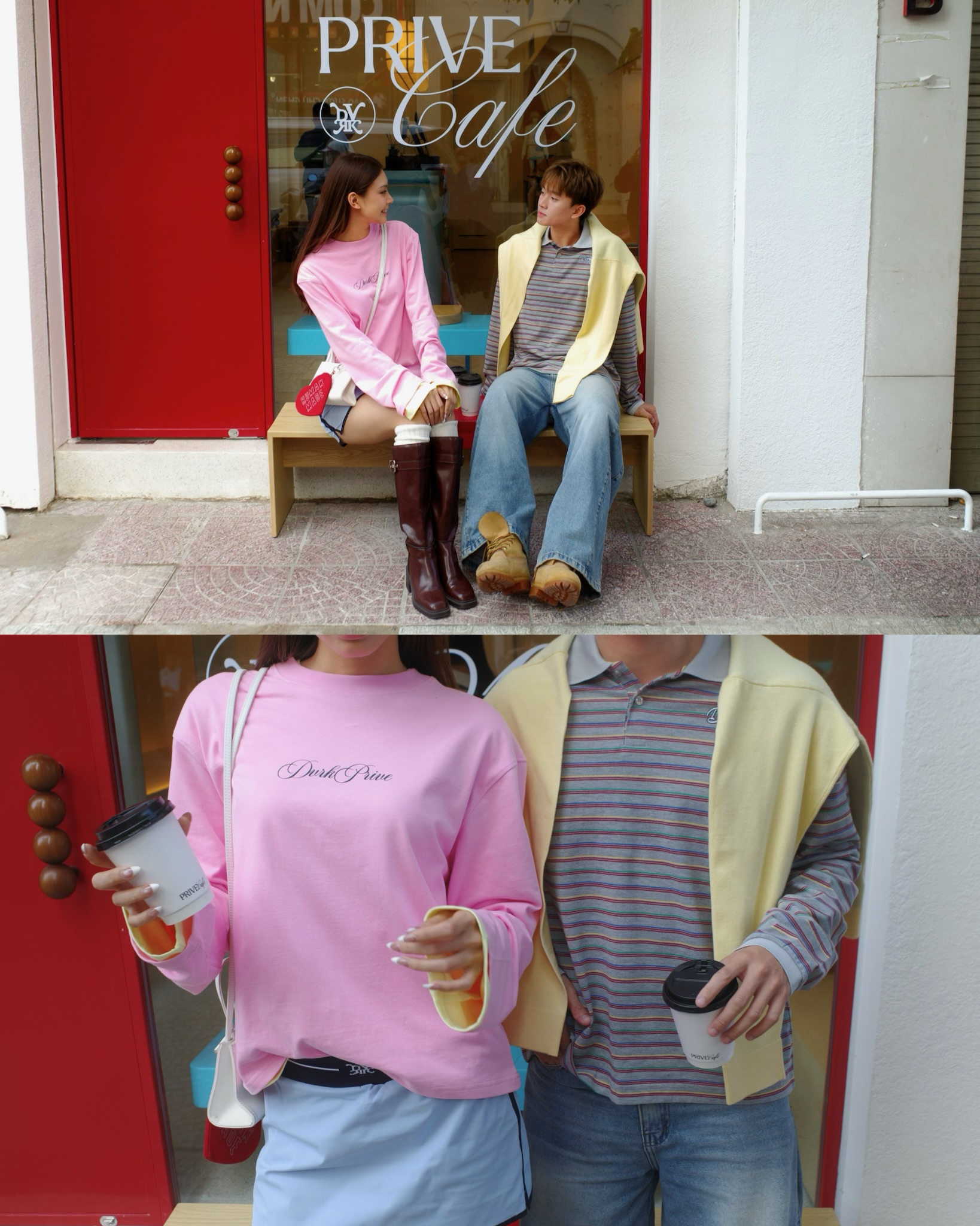 DVRK PRIVÉ GARDENIA UNION LONGSLEEVES TEE - PINK 9