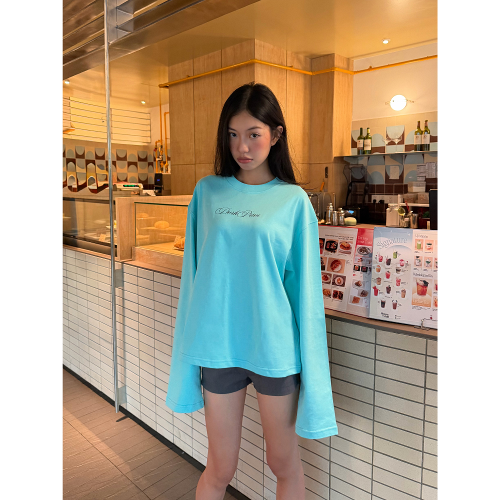 DVRK PRIVÉ GARDENIA UNION LONGSLEEVES TEE - TIFFANY