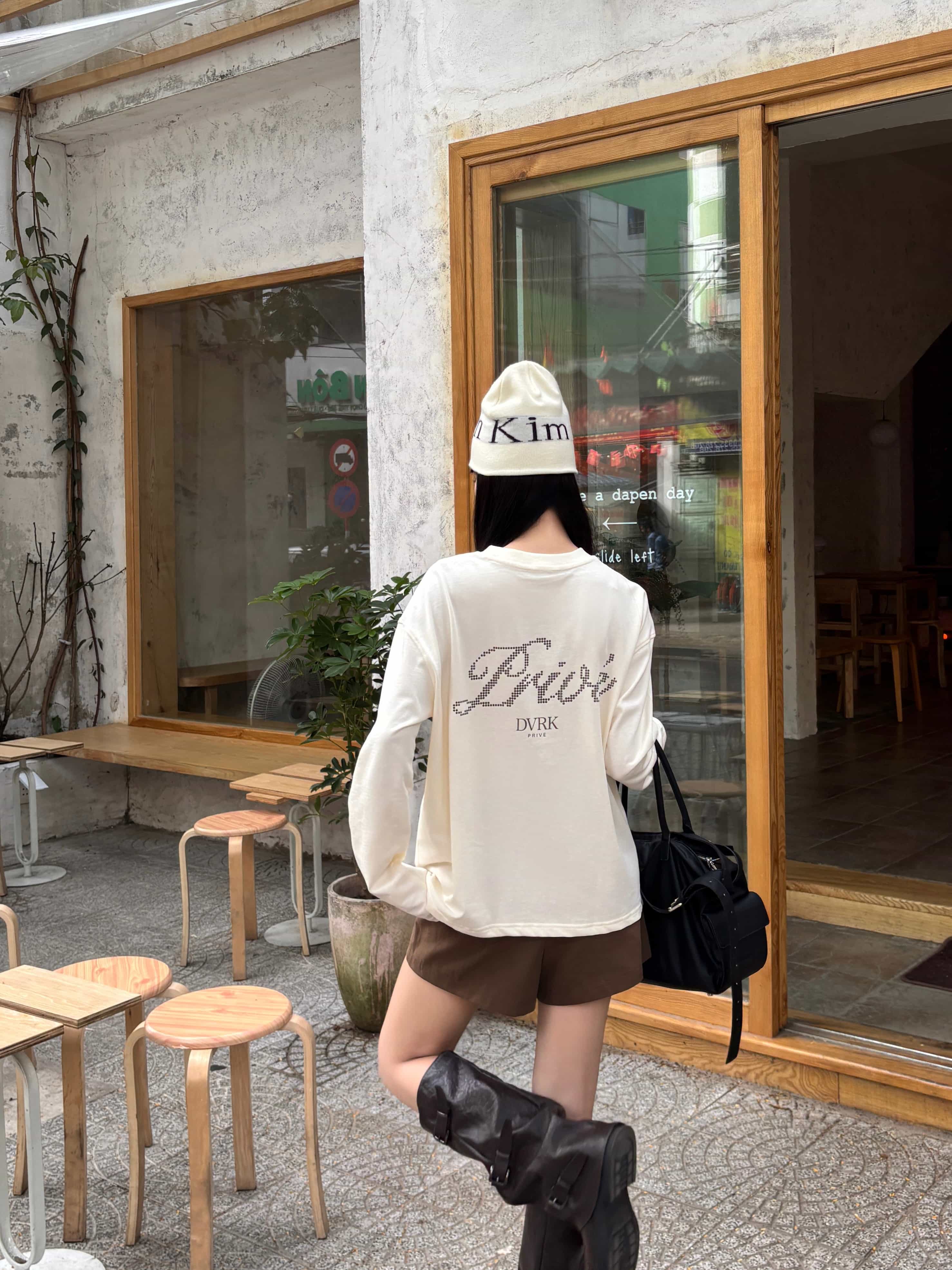 DVRK PRIVÉ KNIGHT DOT LONGSLEEVE - CREAM 19