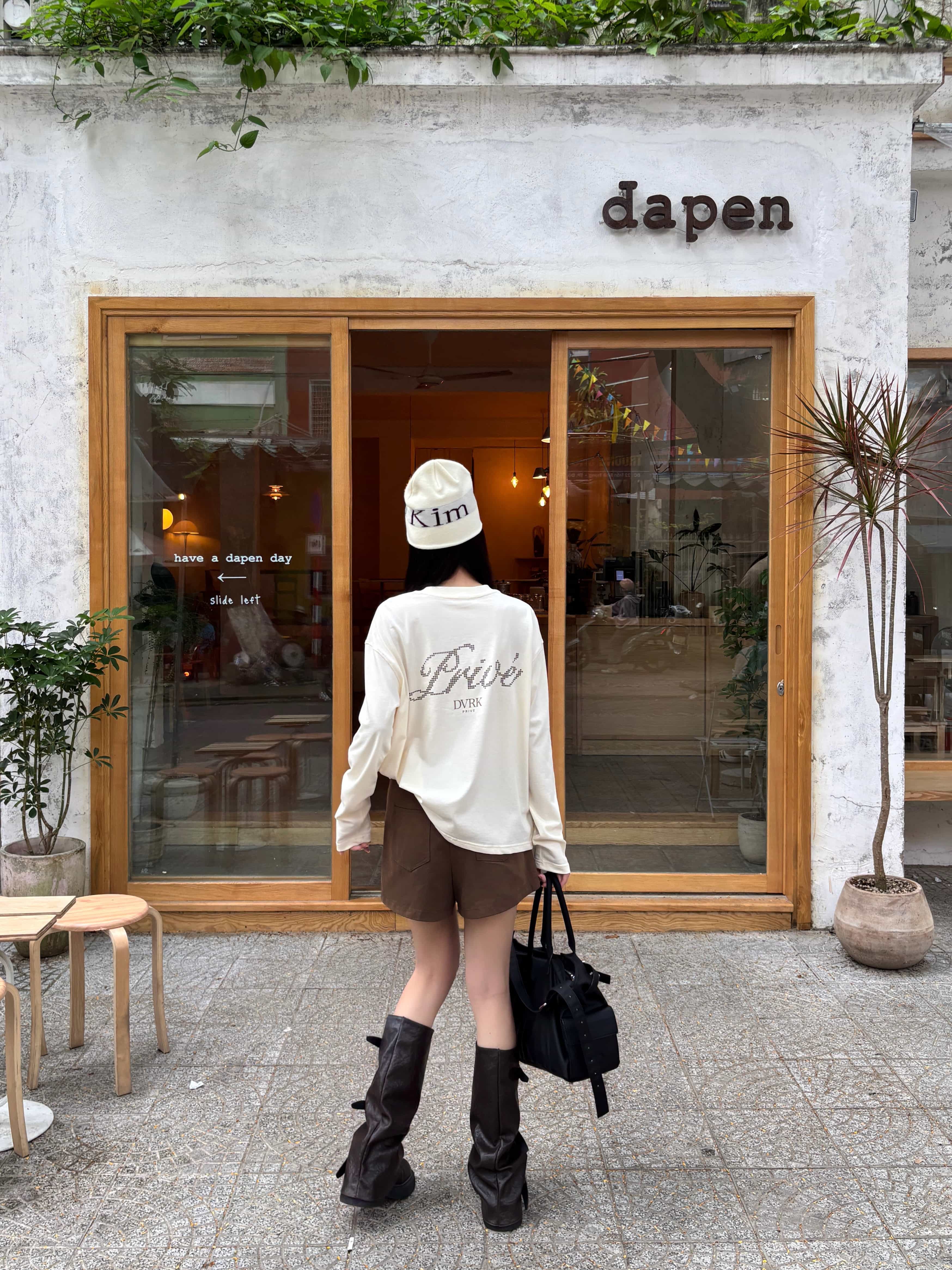 DVRK PRIVÉ KNIGHT DOT LONGSLEEVE - CREAM