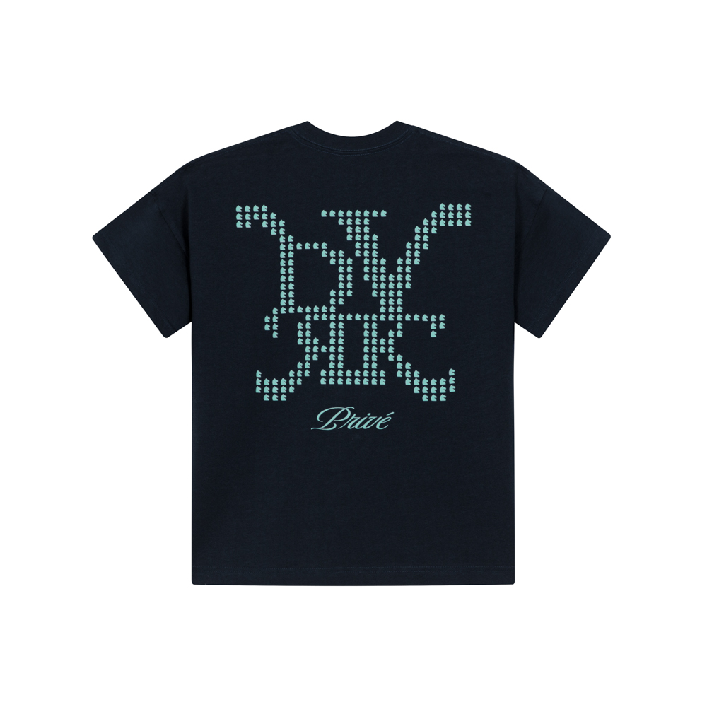 DVRK PRIVÉ KNIGHT DOT TSHIRT - DARK BLUE 2