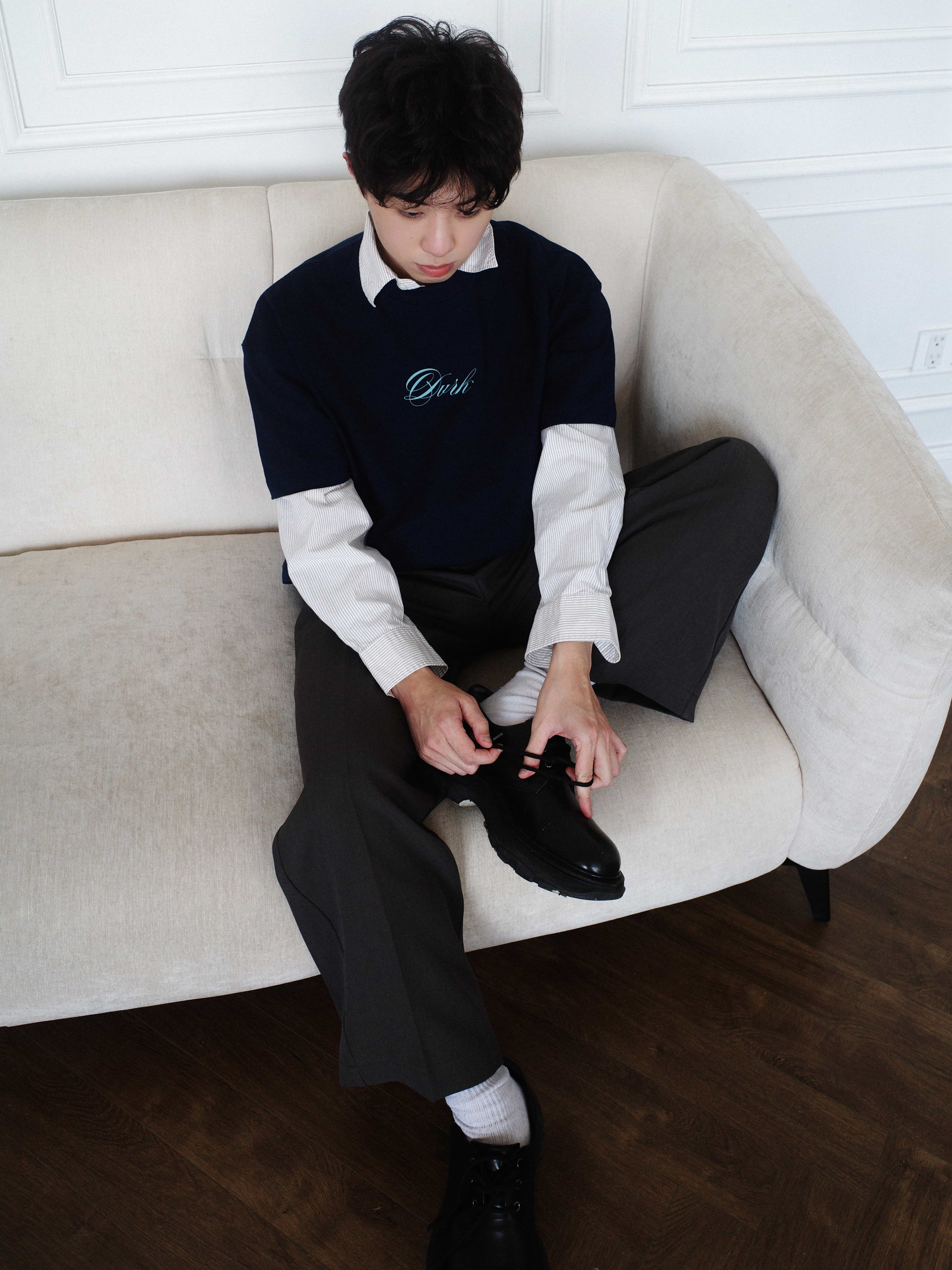DVRK PRIVÉ KNIGHT DOT TSHIRT - DARK BLUE 7