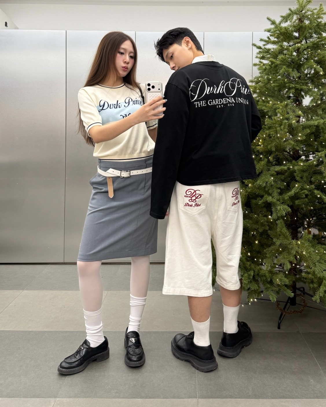 DVRK PRIVÉ MIDI SKIRT - GREY