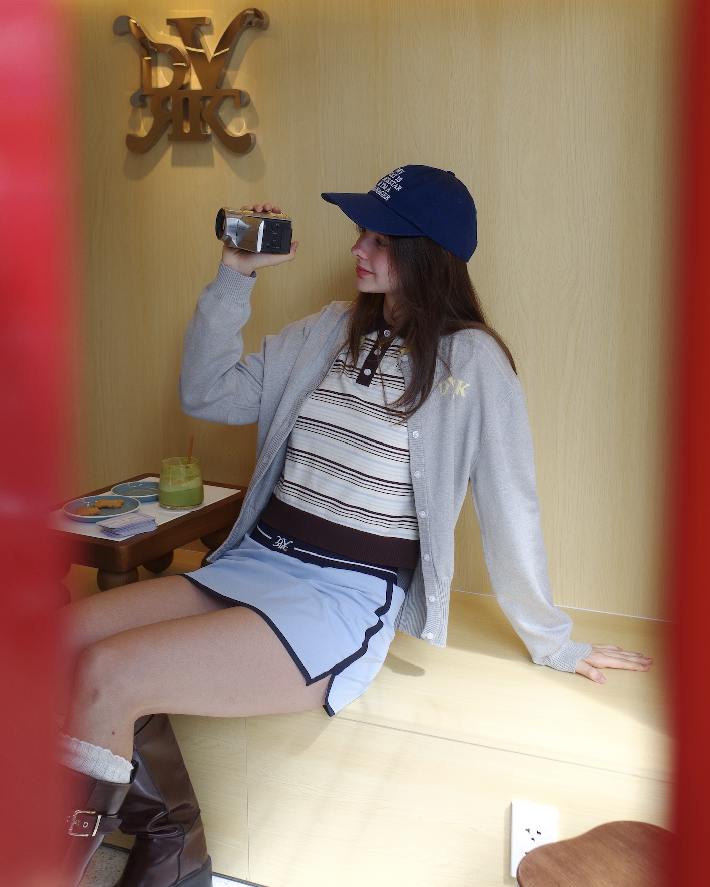 DVRK PRIVÉ MINISKIRT - LIGHT BLUE