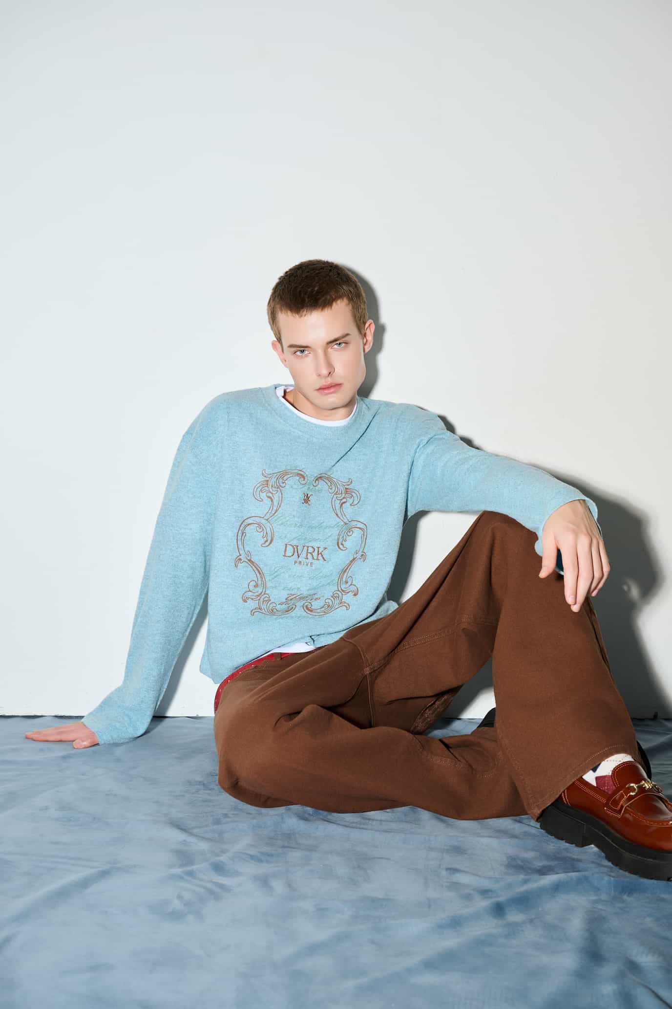 DVRK PRIVÉ ORNATE FRAME KNIT LONGSLEEVE - BLUE 8
