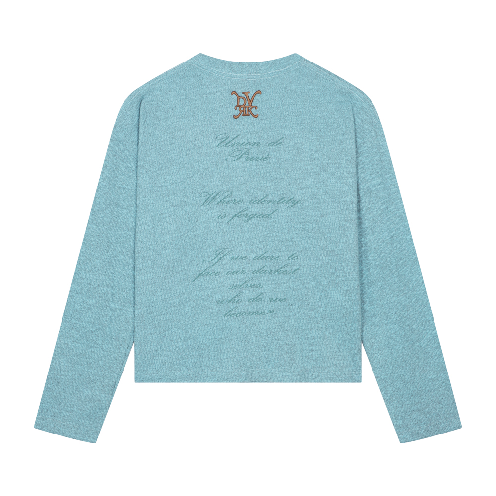 DVRK PRIVÉ ORNATE FRAME KNIT LONGSLEEVE - BLUE 2