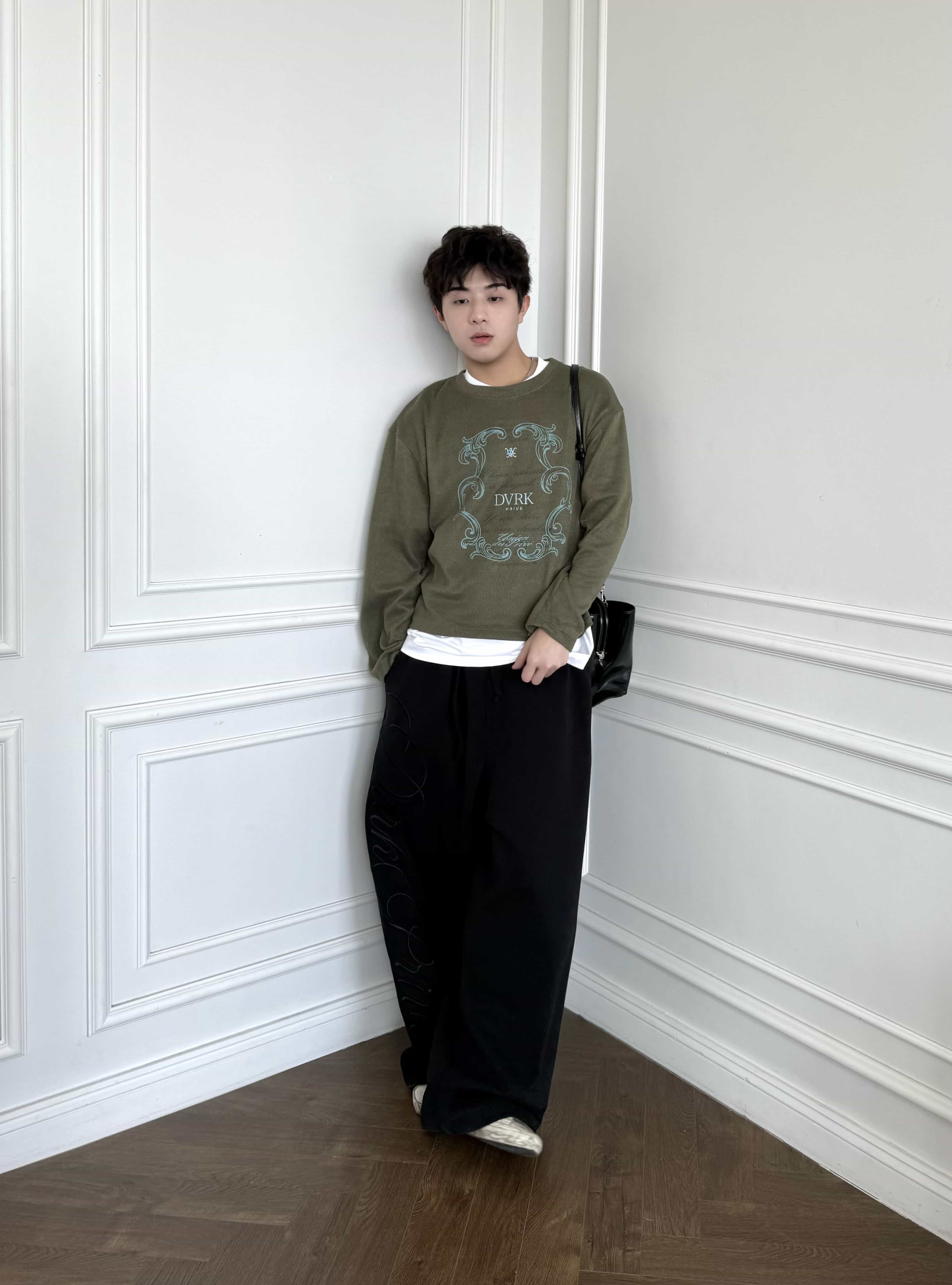 DVRK PRIVÉ ORNATE FRAME KNIT LONGSLEEVE - GREEN 13