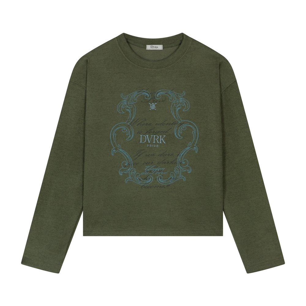 DVRK PRIVÉ ORNATE FRAME KNIT LONGSLEEVE - GREEN