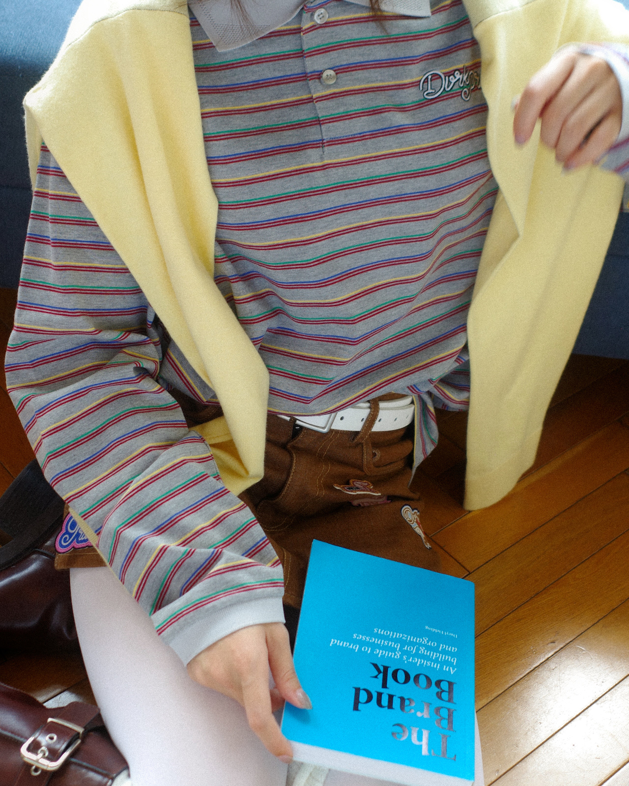 DVRK PRIVÉ THIN STRIPE LONGSLEEVES POLO - GREY 4