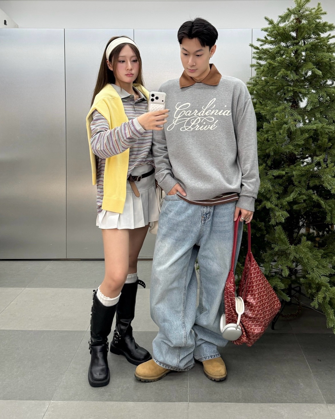 DVRK PRIVÉ THIN STRIPE LONGSLEEVES POLO - GREY 9